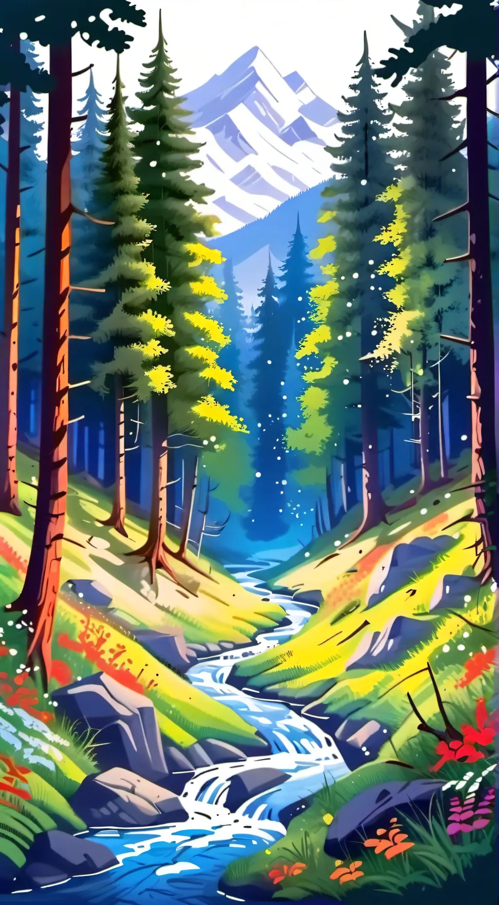 ai character: MD in the forest  background