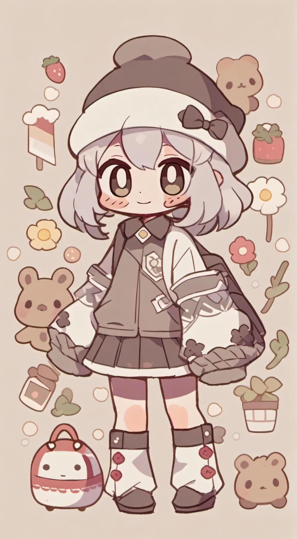 ai character: baby Cosmo  background