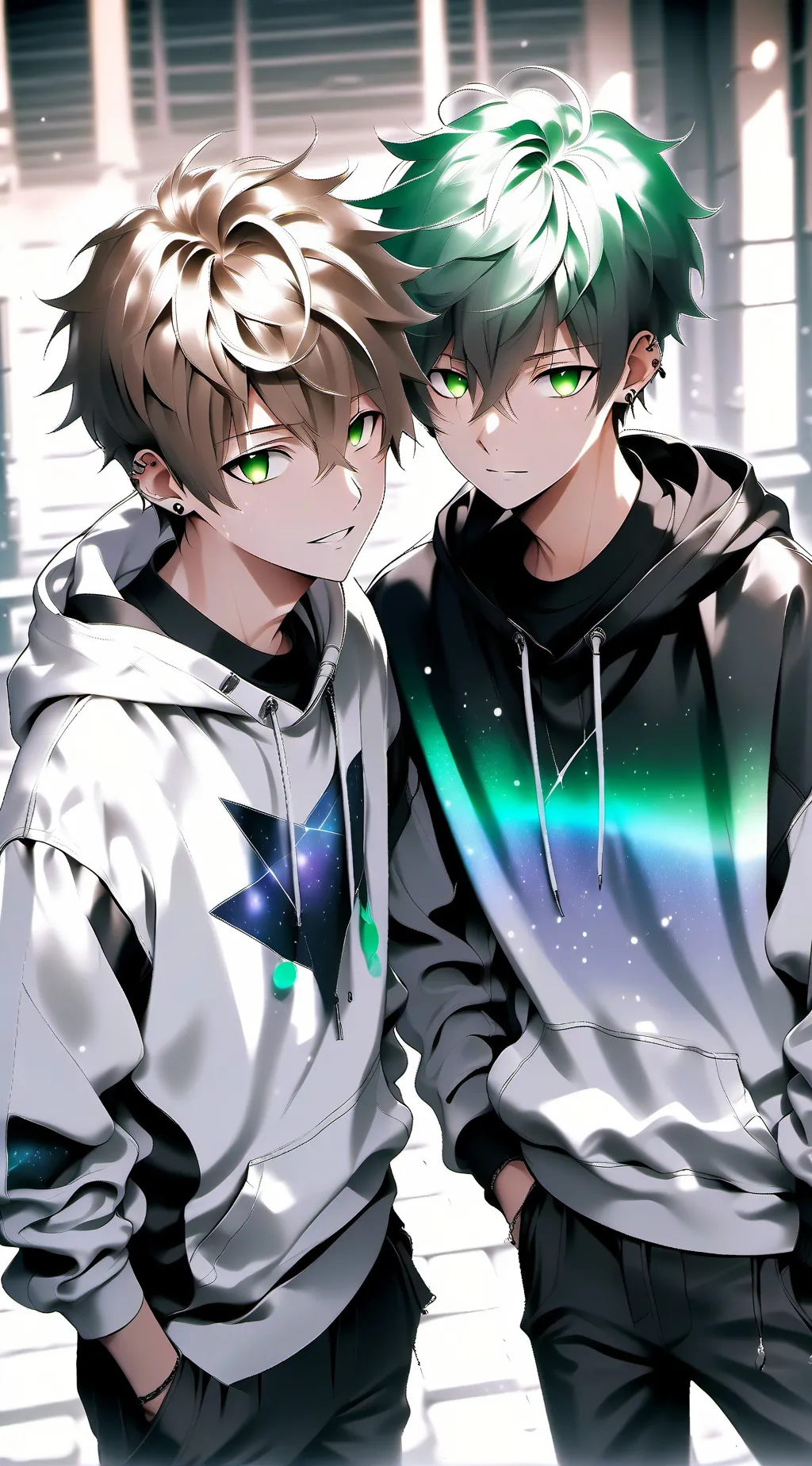 ai character: Lucas e Leo background