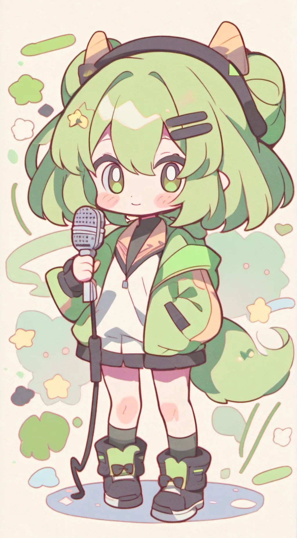 ai character: Vee background