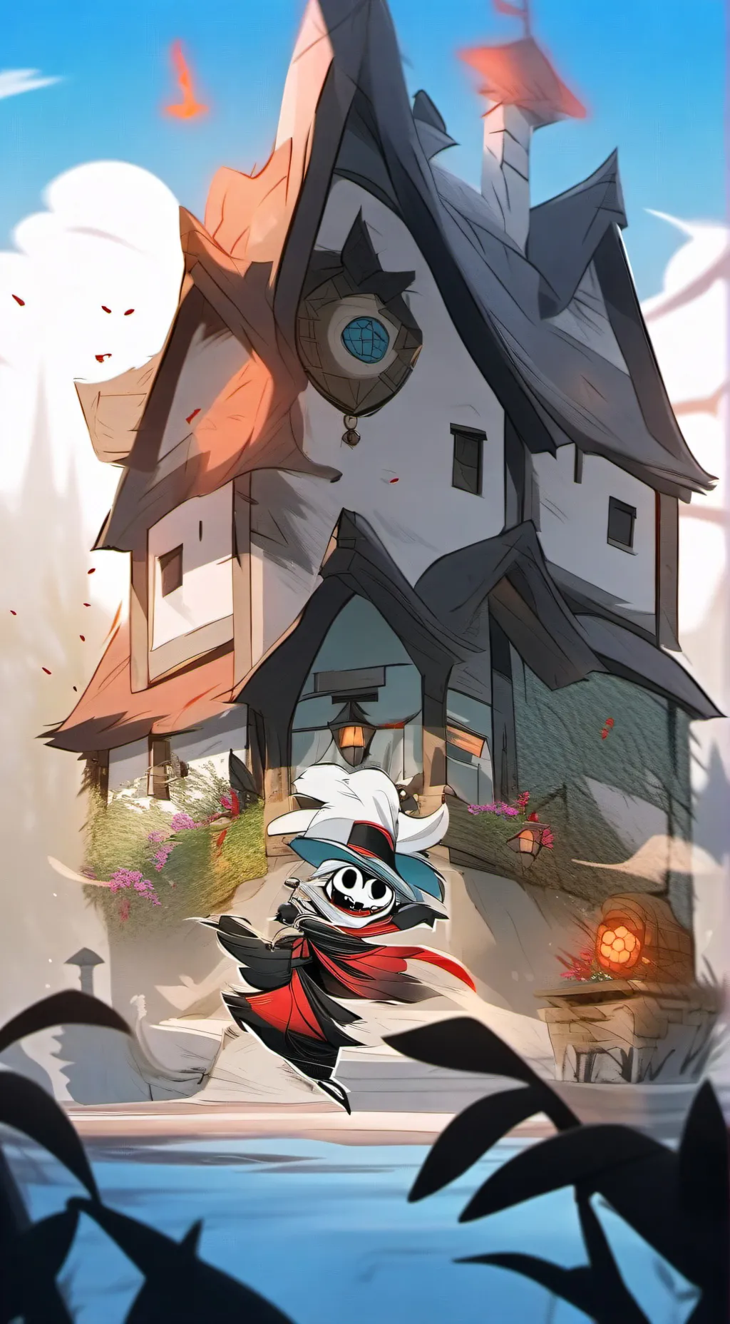 ai character: hh meme background