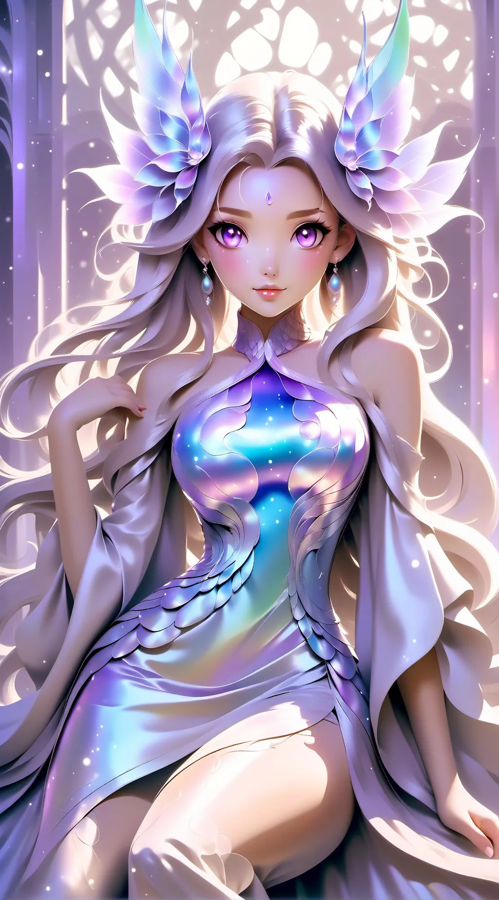 ai character: Léa  background