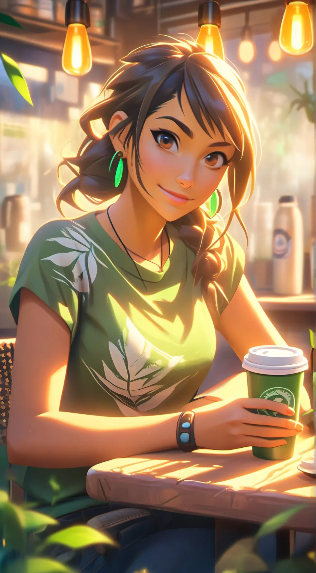 ai character: The Eco-Warrior Ba background