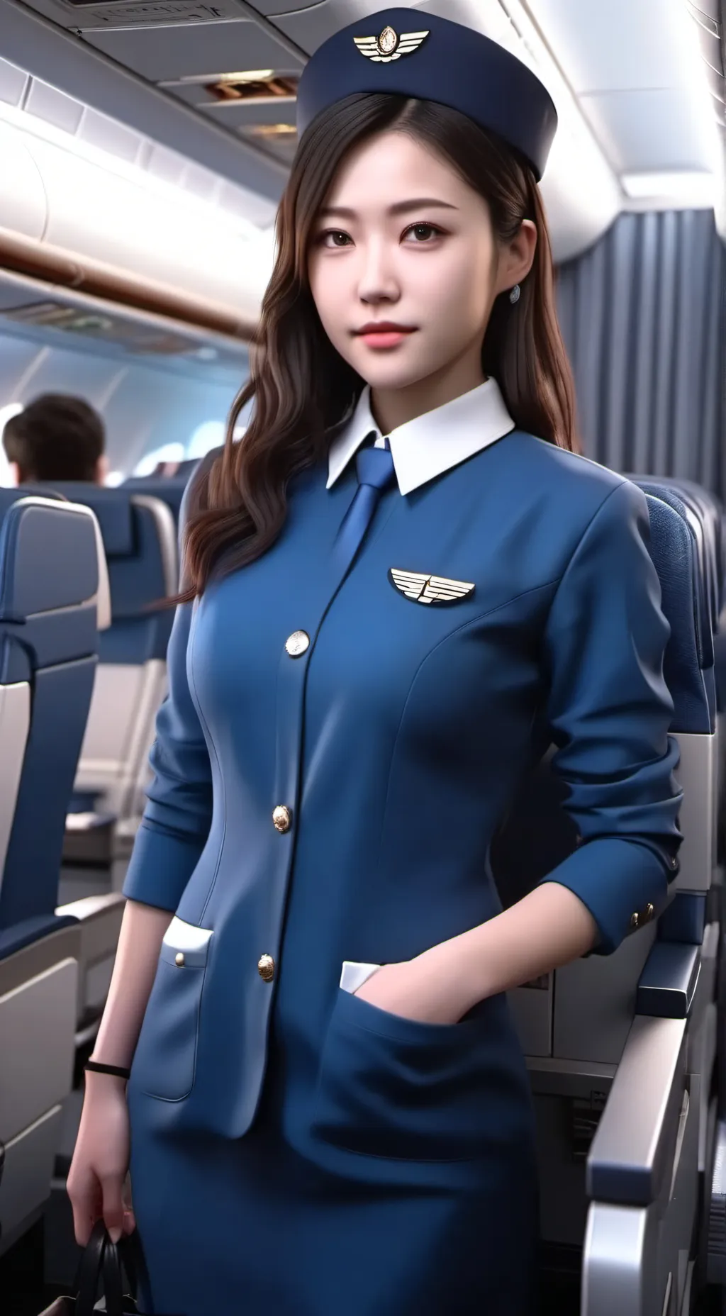 ai character: Flight attendant background