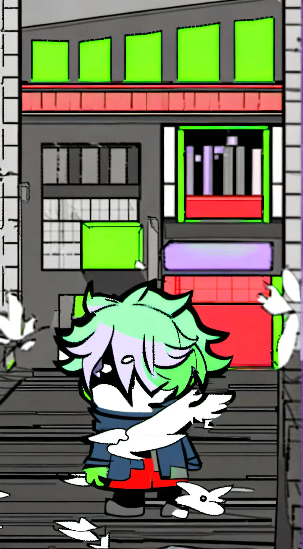 ai character: POTATO  background