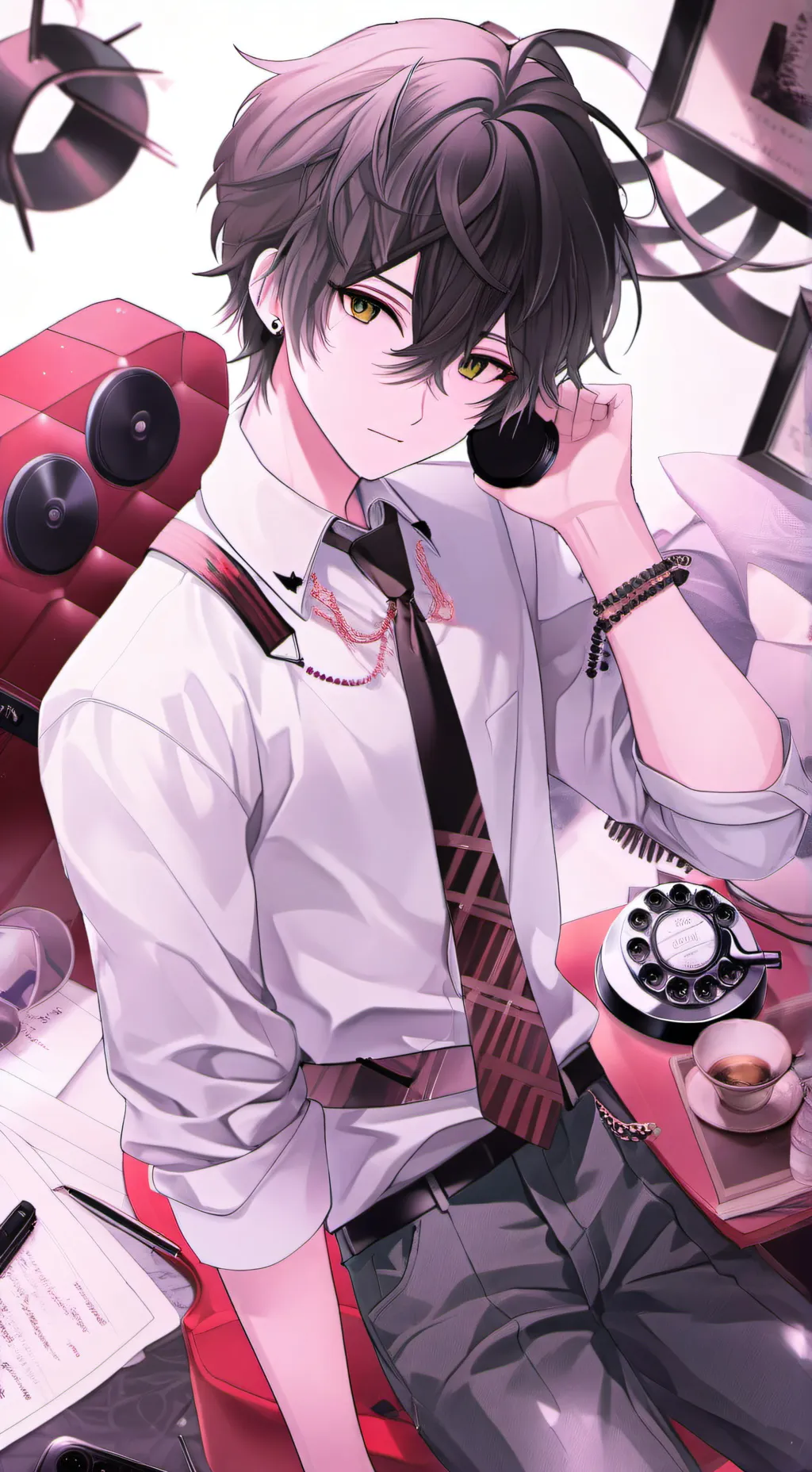 ai character: Peter Kennedy  background