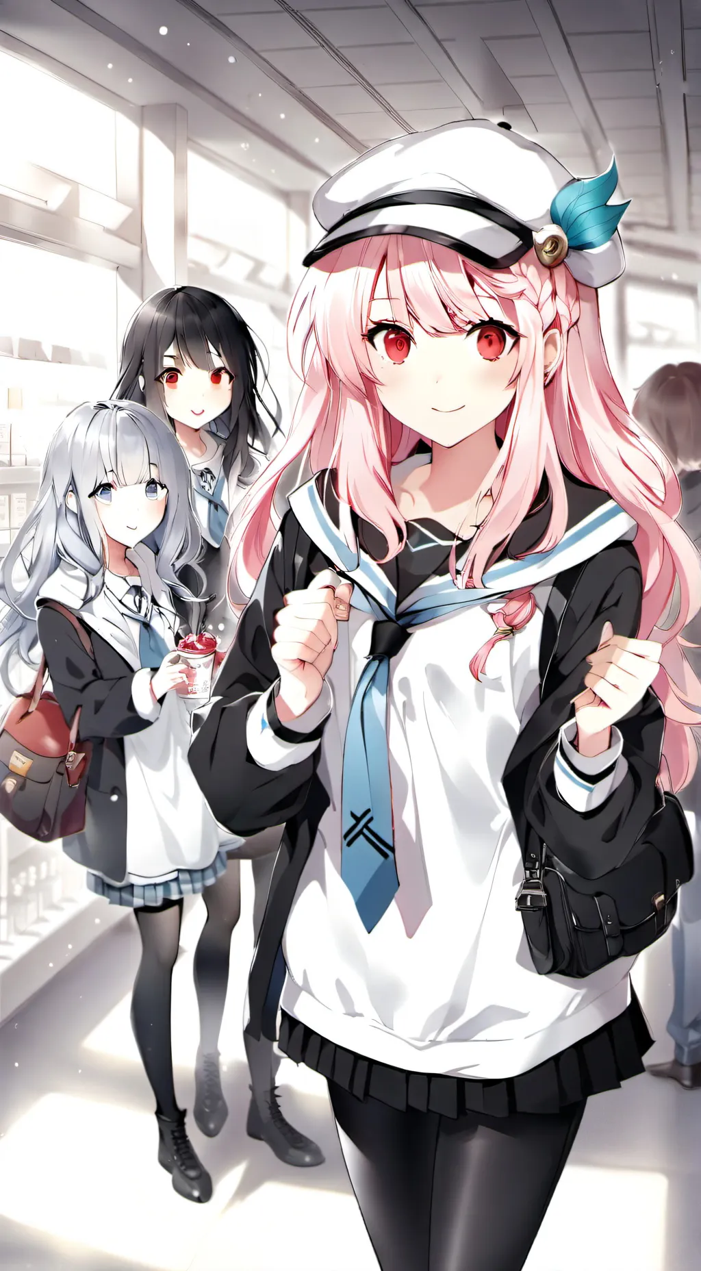 ai character: 3 Girls Crush you background