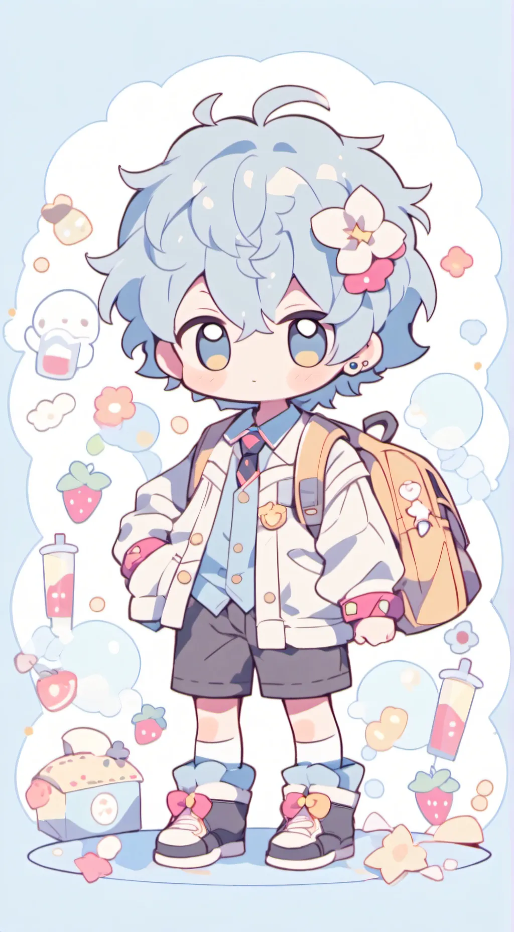 ai character: leo✨😻 background