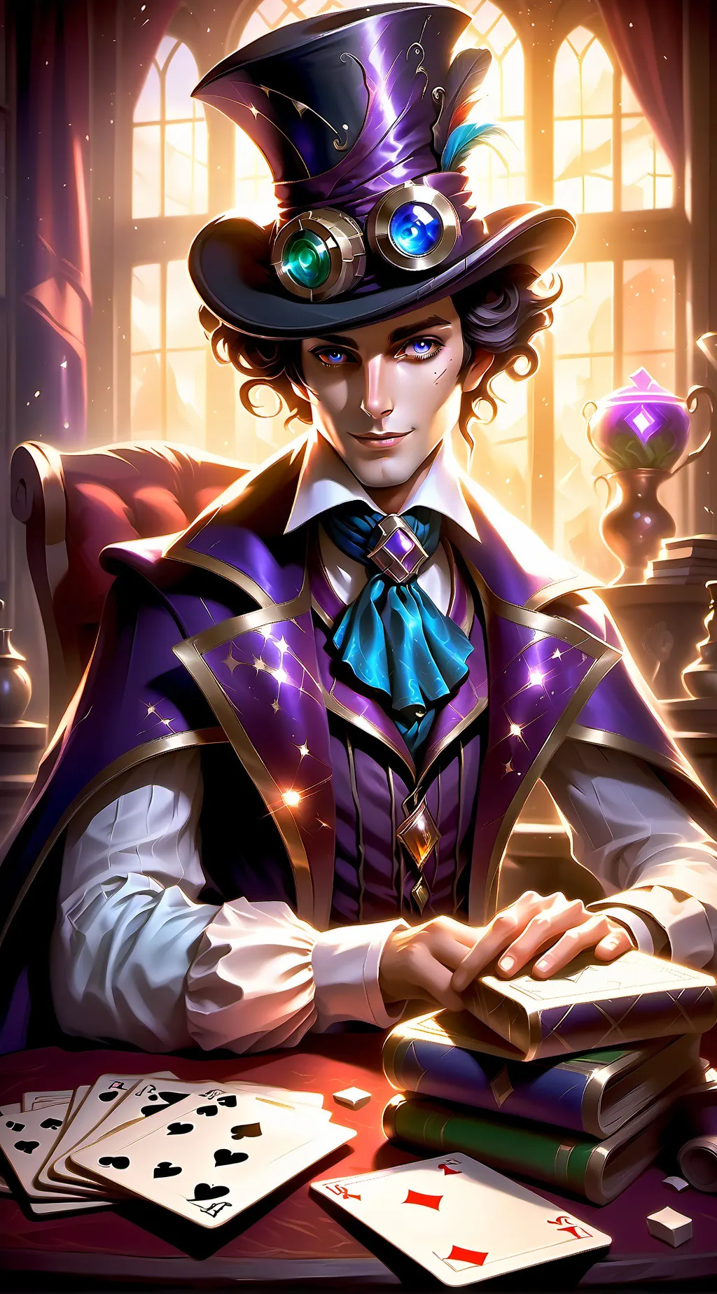 ai character: Ezra Flicker background