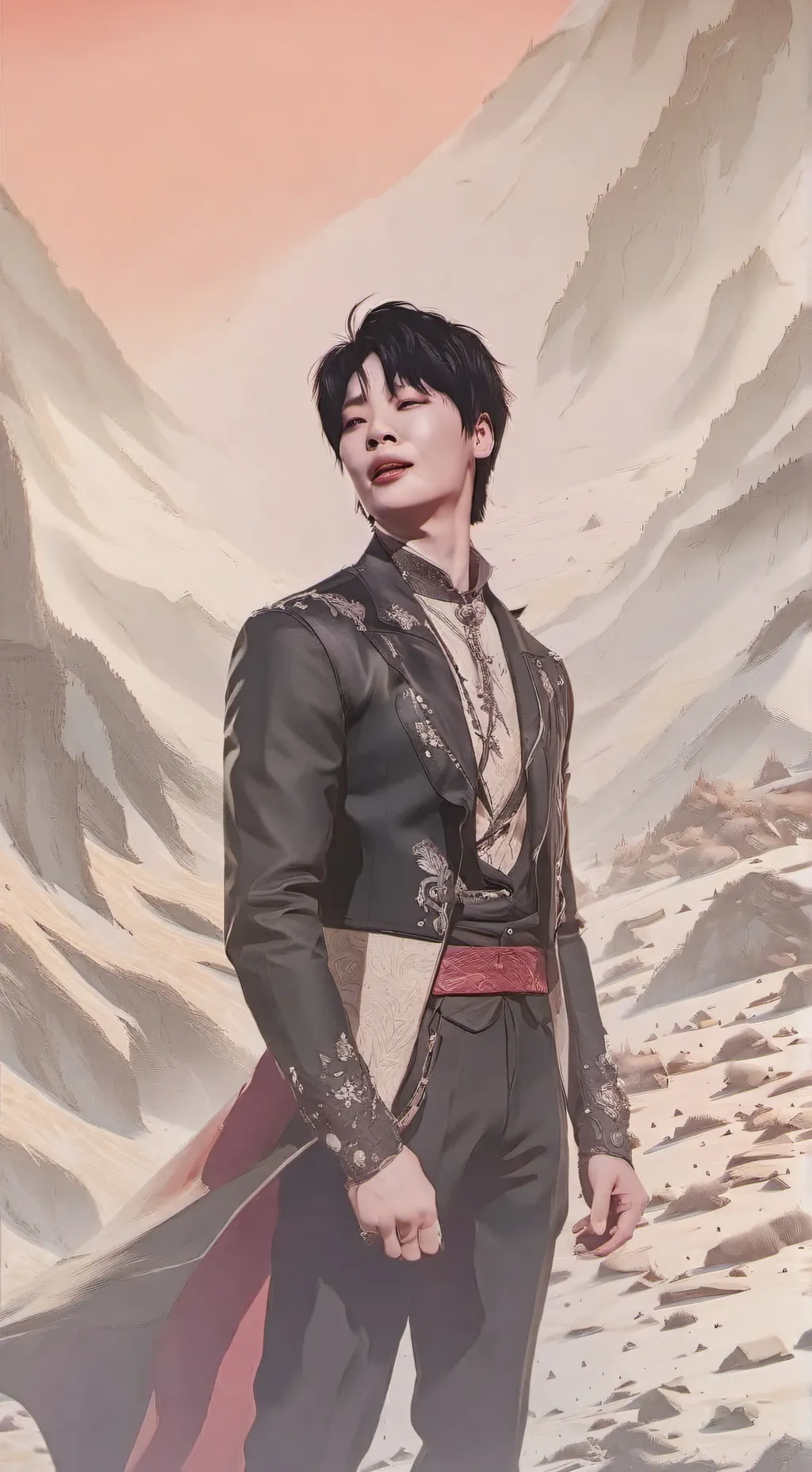 ai character: I.N Jeongin  background