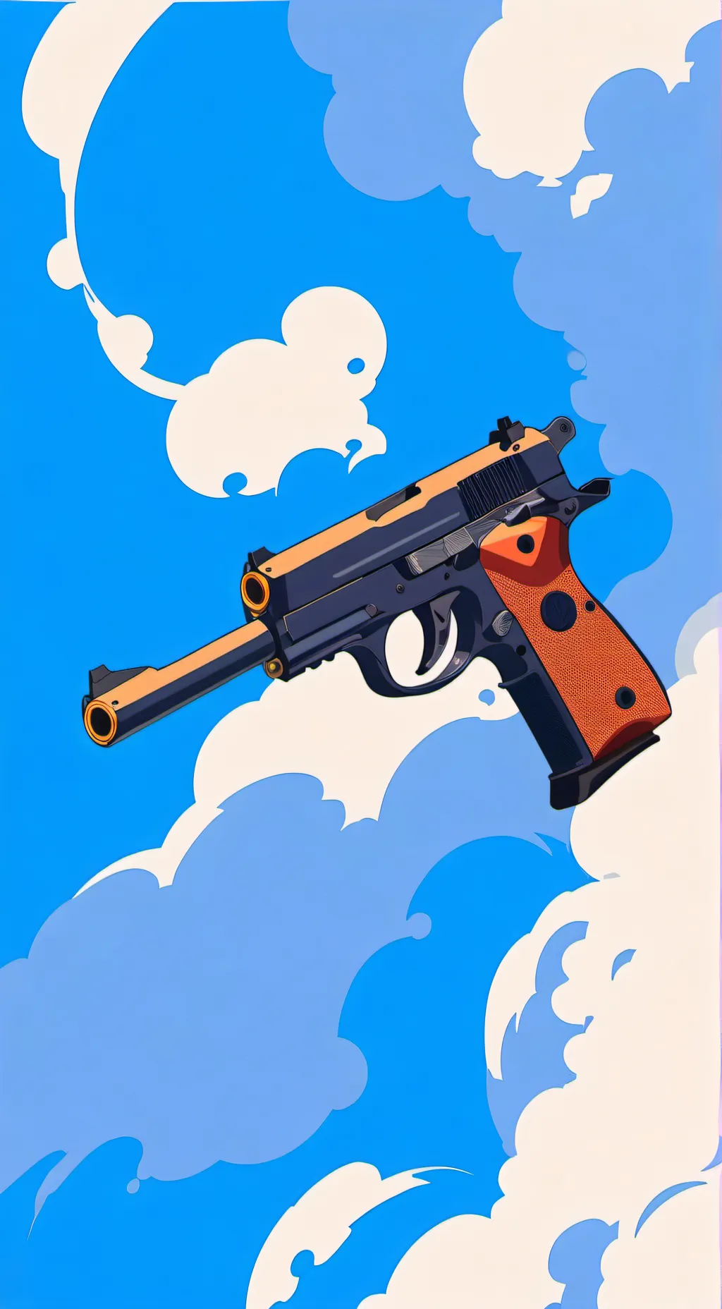 ai character: pistola 2 cañones background