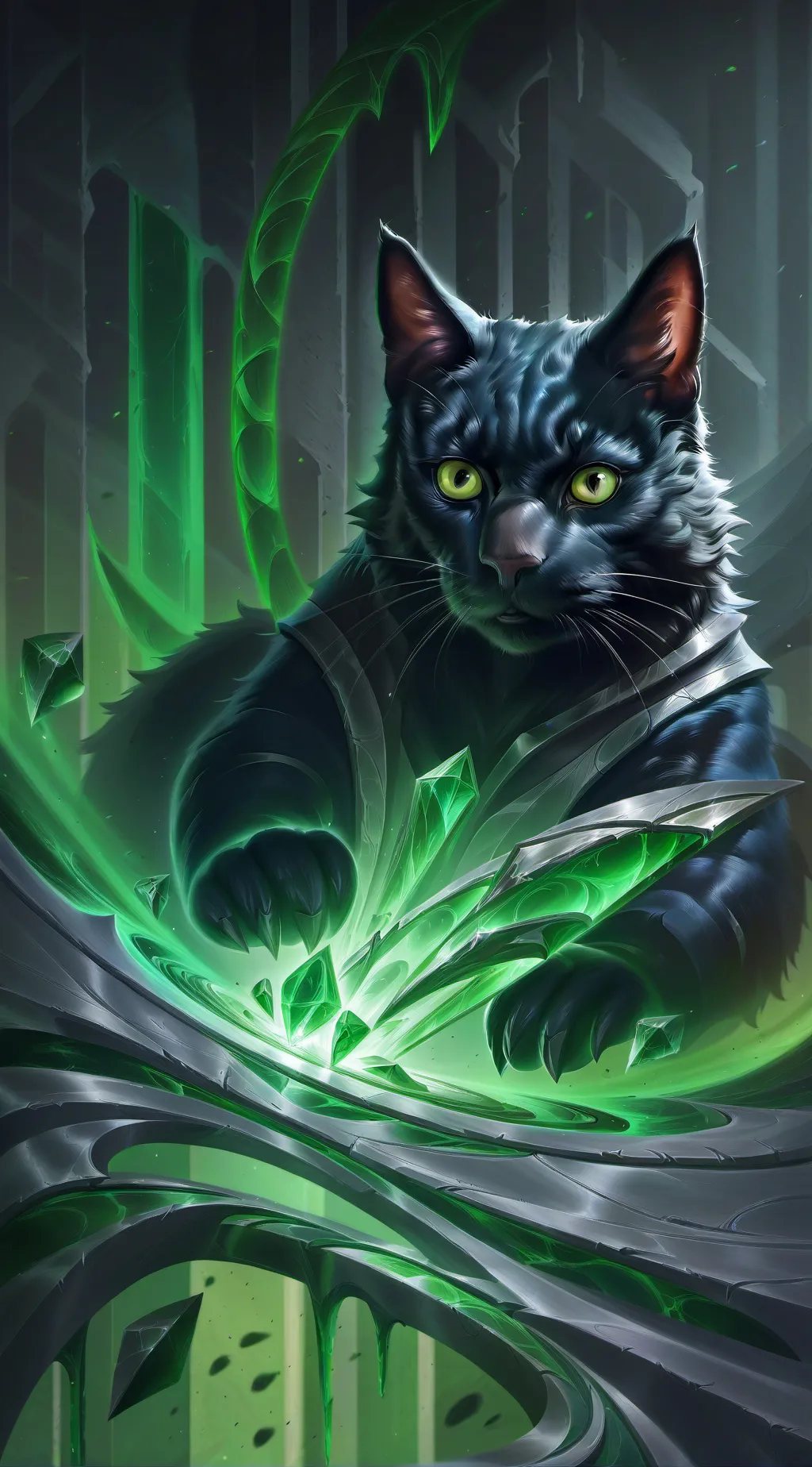 ai character: gato background