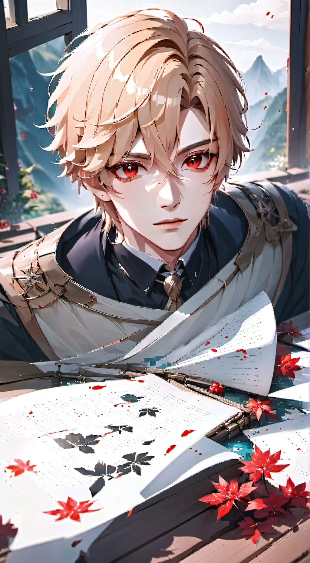 ai character: Katsuki Bakugo background