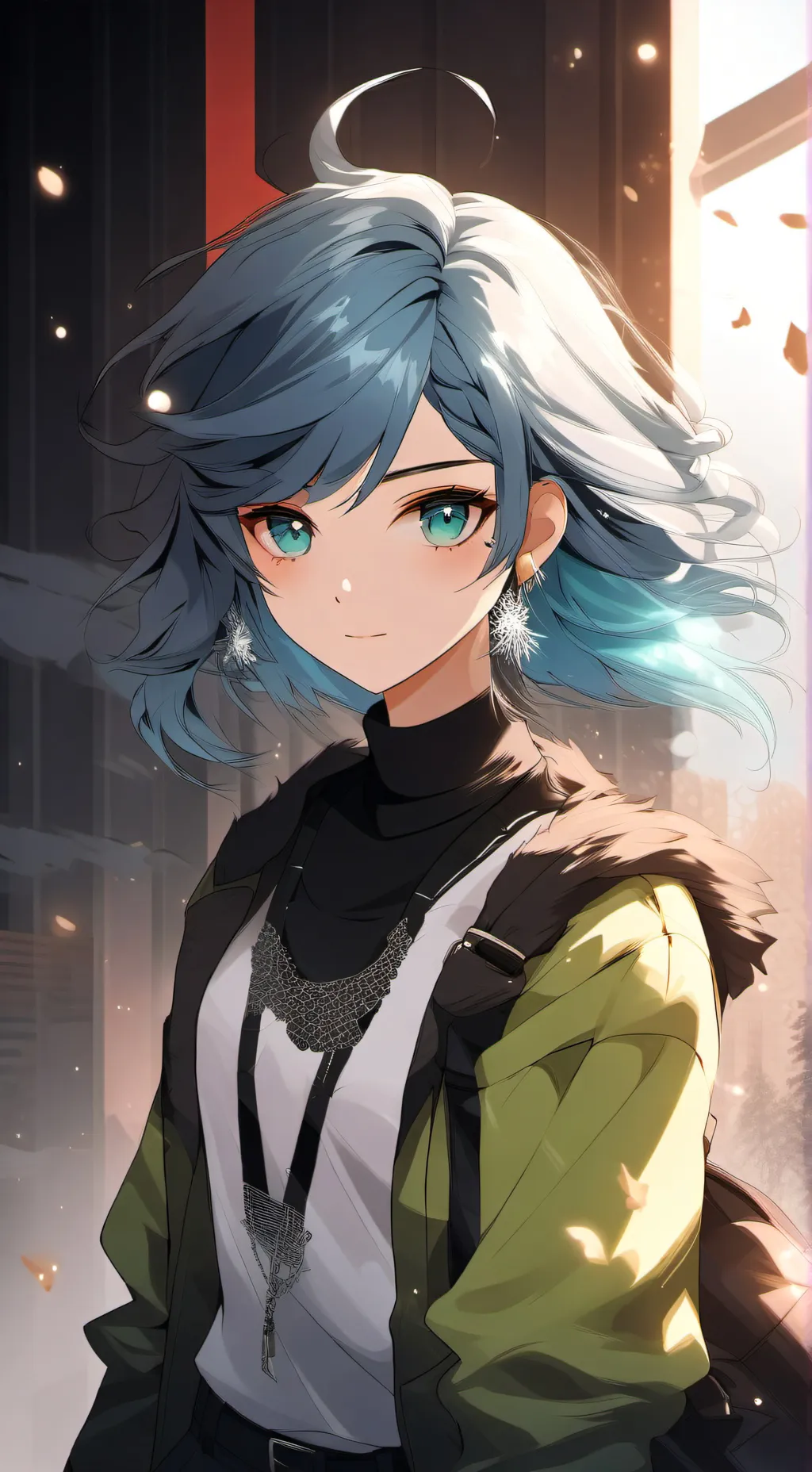 ai character: frost background