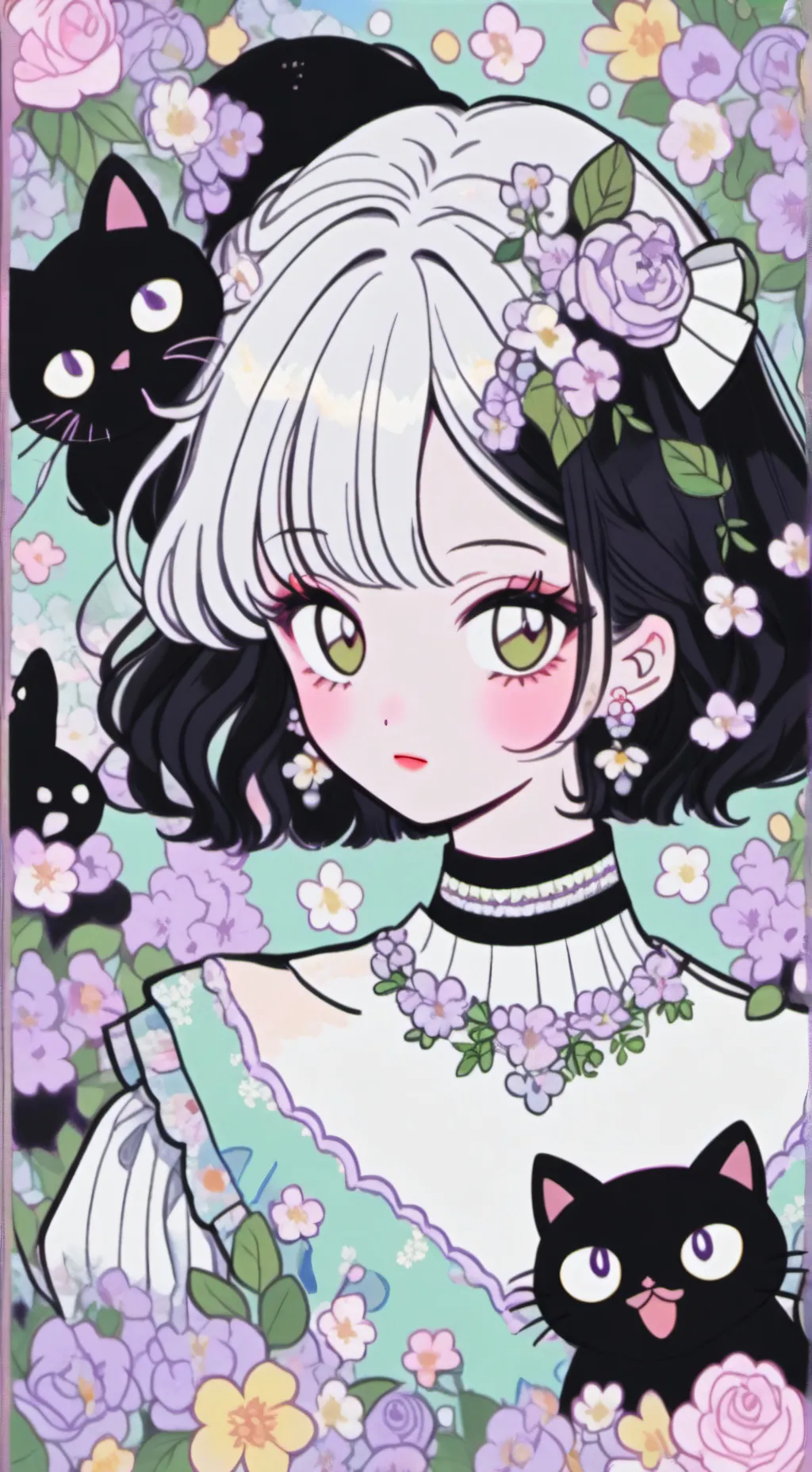 ai character: Kitten janice  background