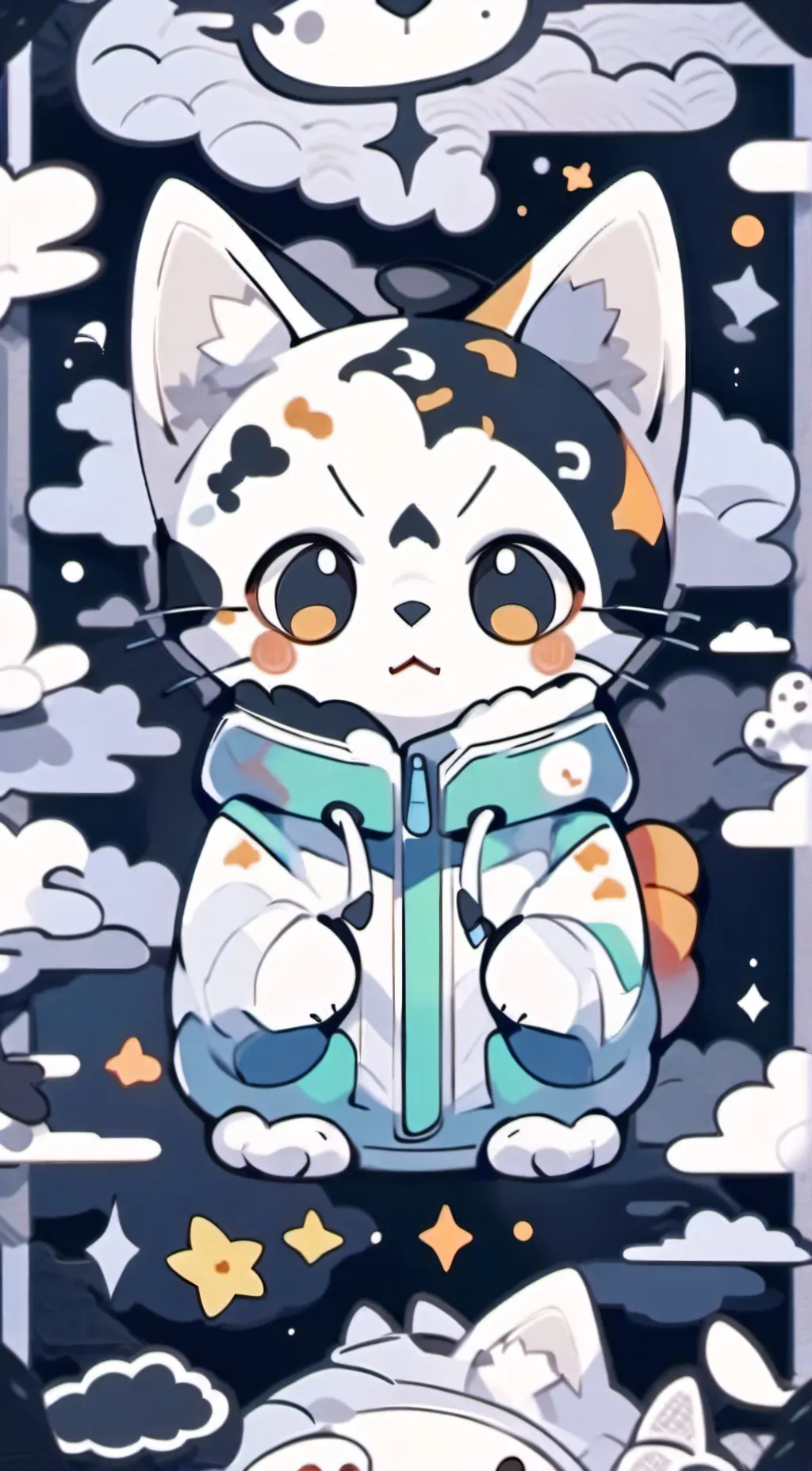 ai character: cookie background