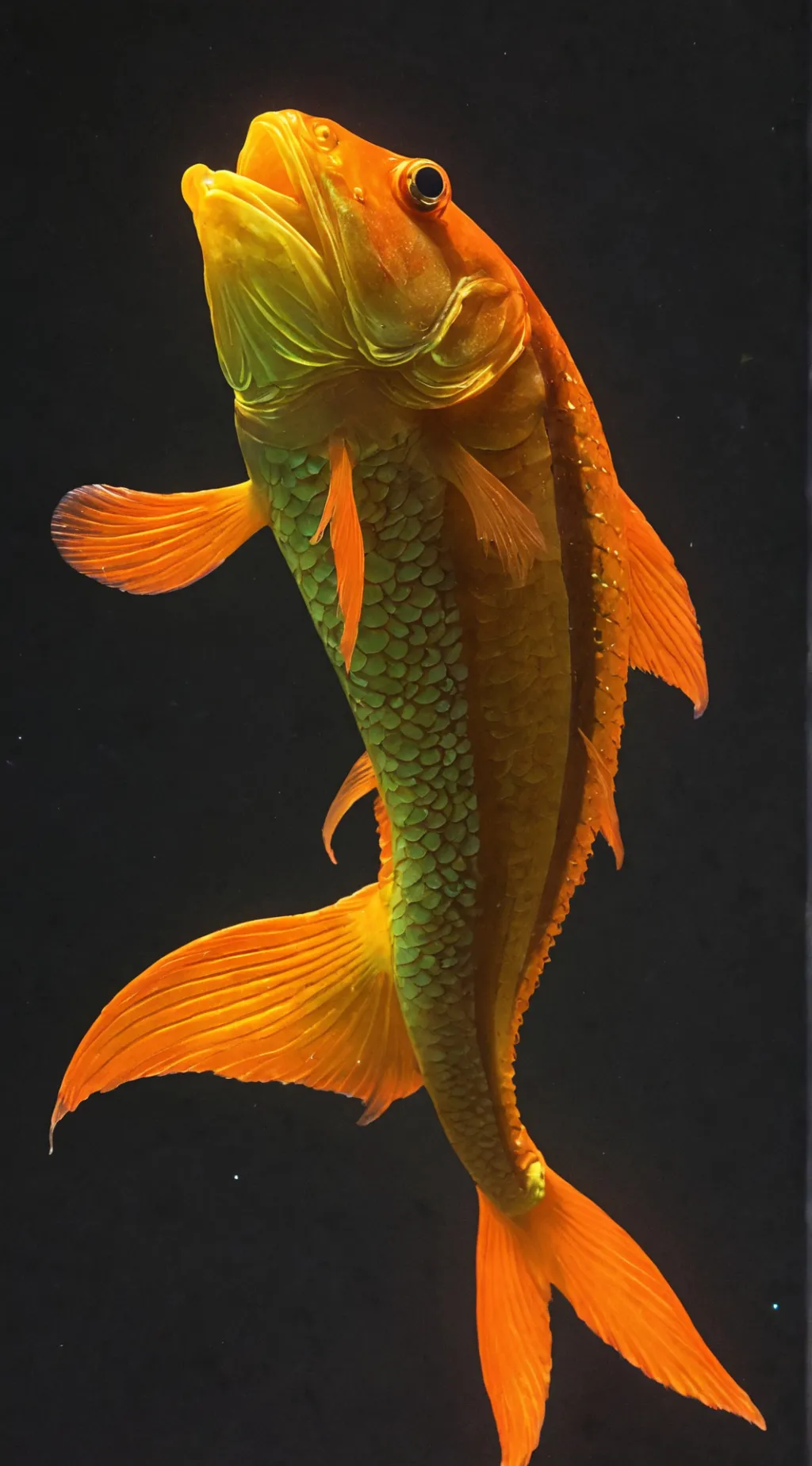 ai character: Meet my glofish  background