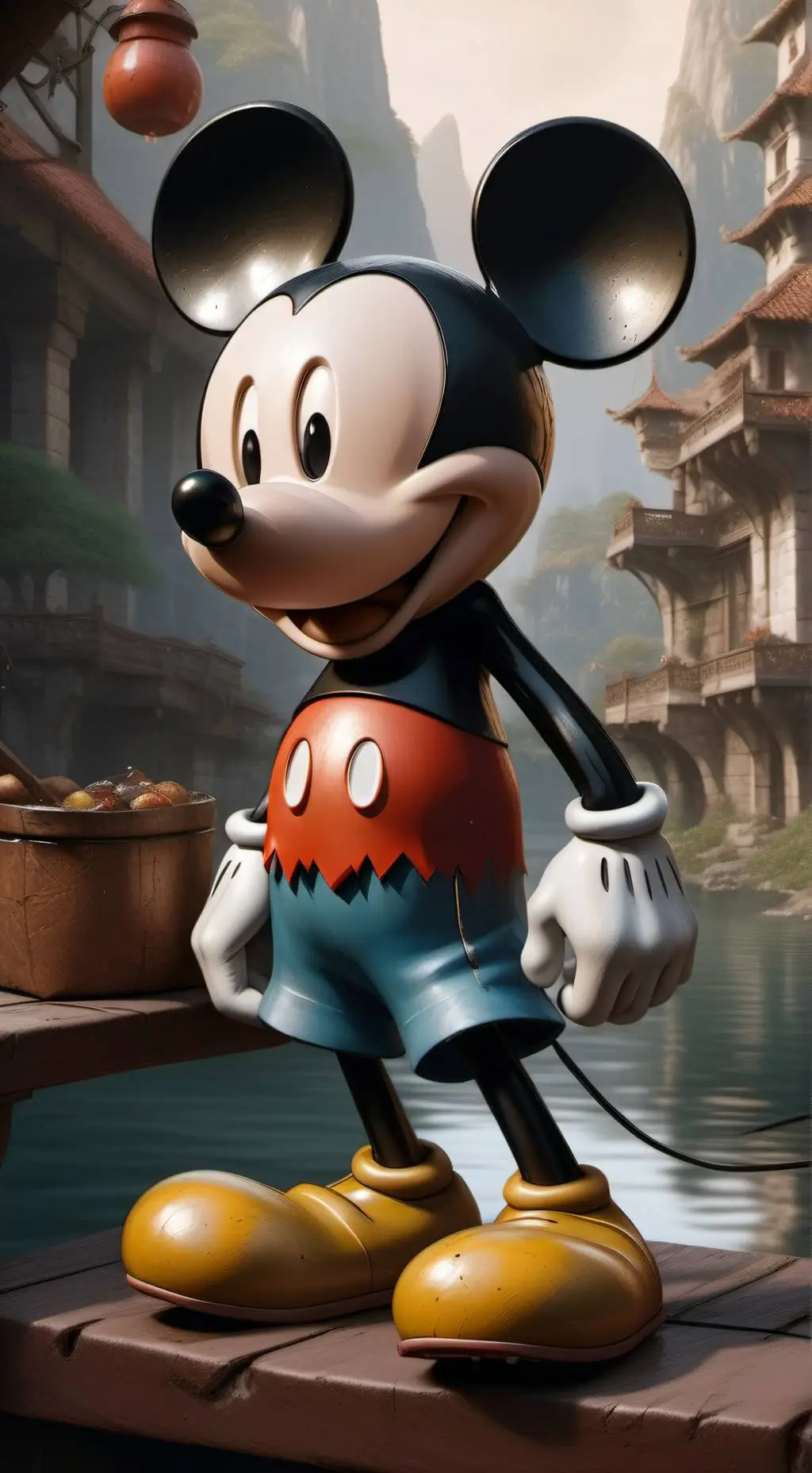 ai character: make it scared background