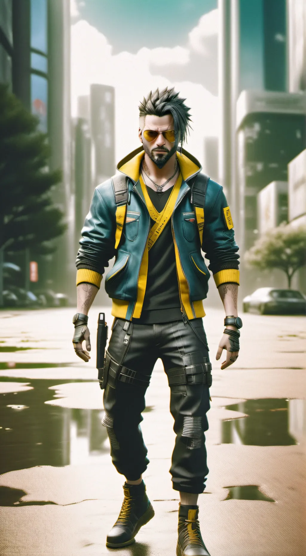 ai character: cyberpunk 2077 fam background