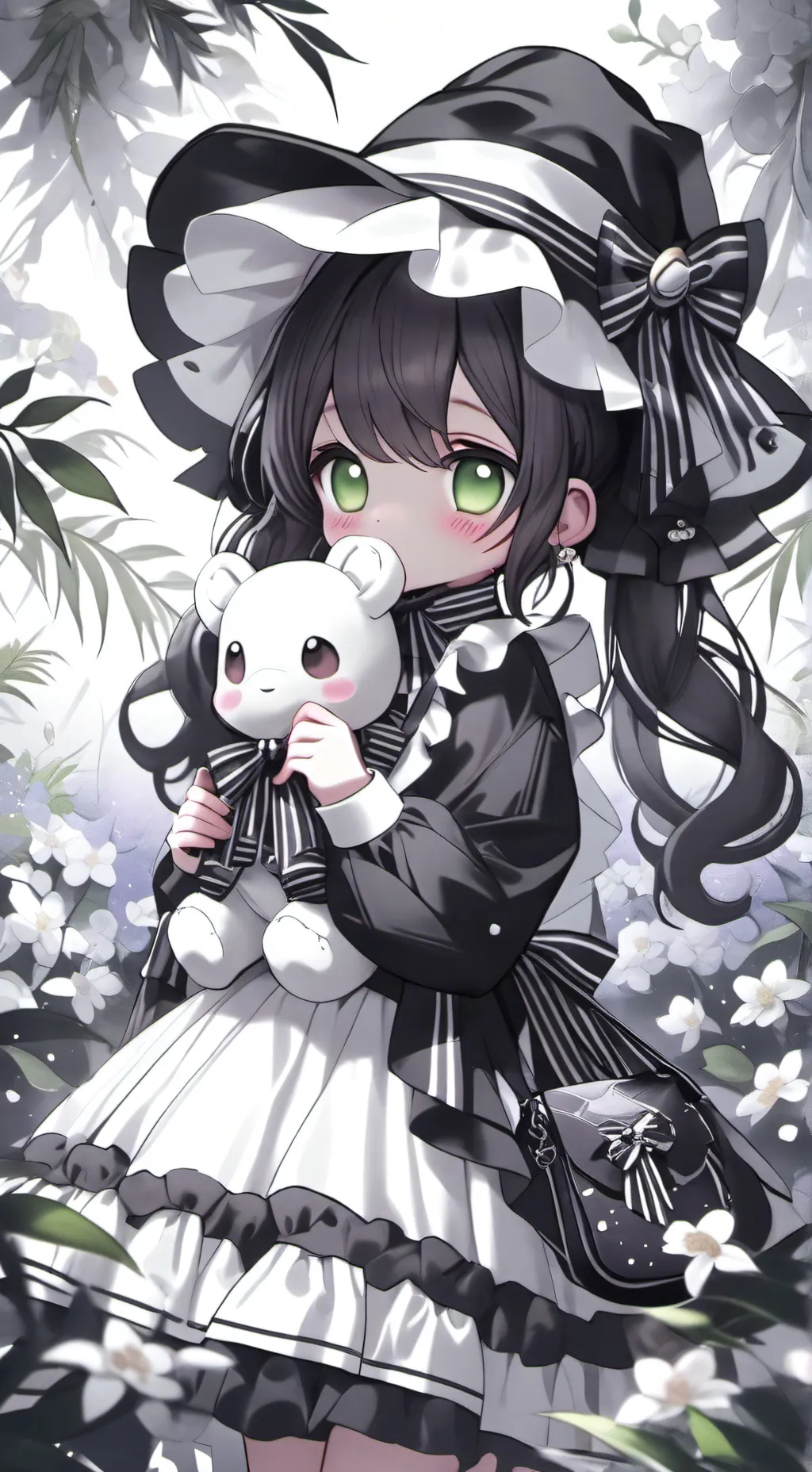 ai character: smiling criters  background