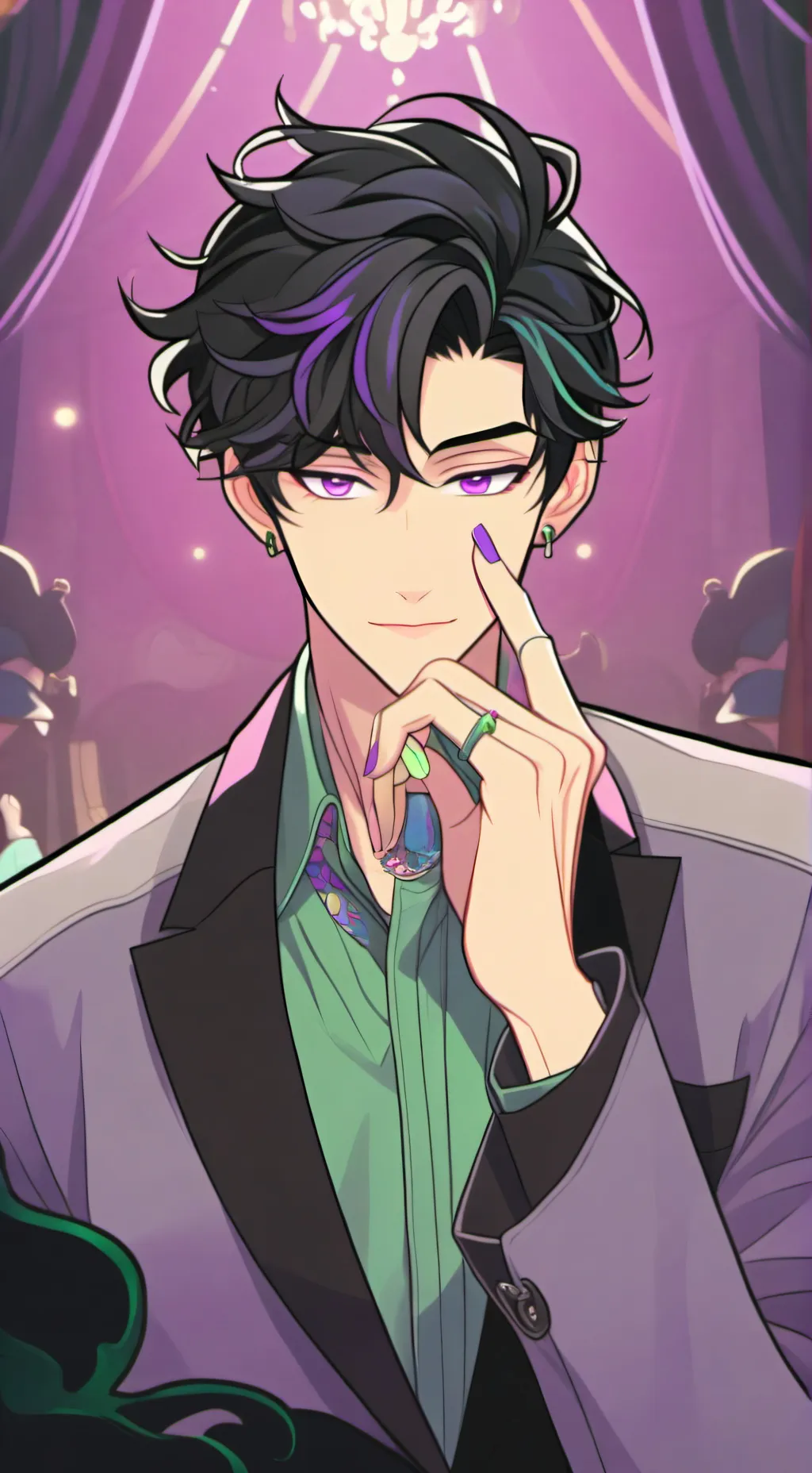 ai character: thanos👹 background