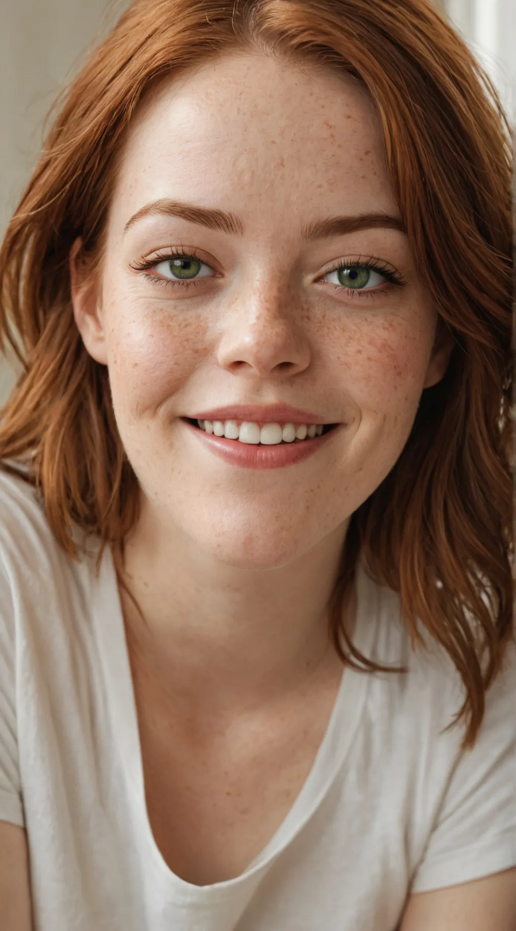ai character: Emma Stone background