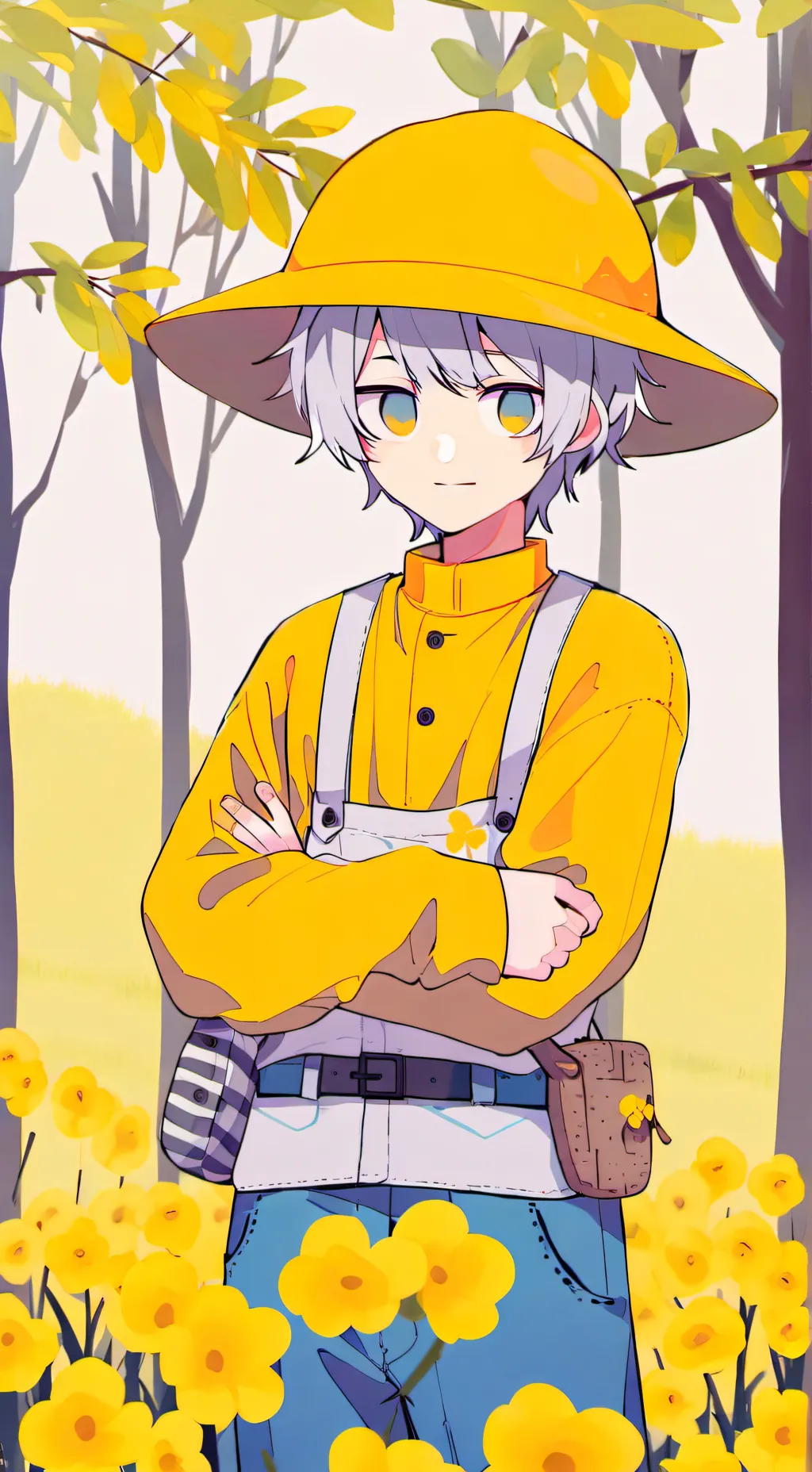 ai character: farm boy  background