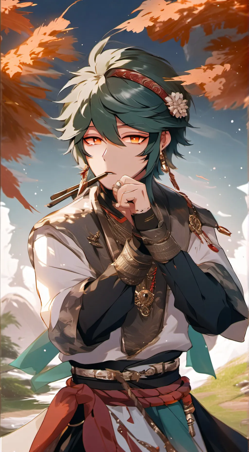 ai character: venti (my Style) background