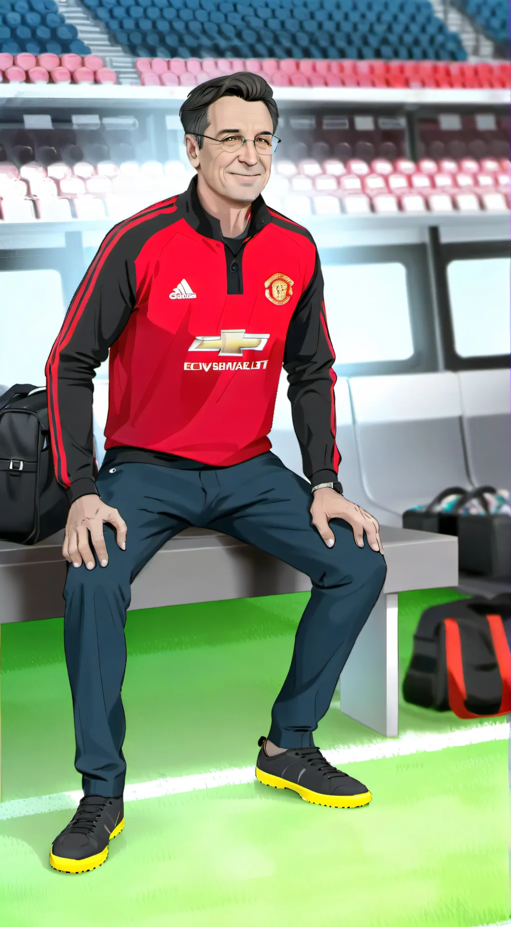 ai character: Manager de Fútbol background