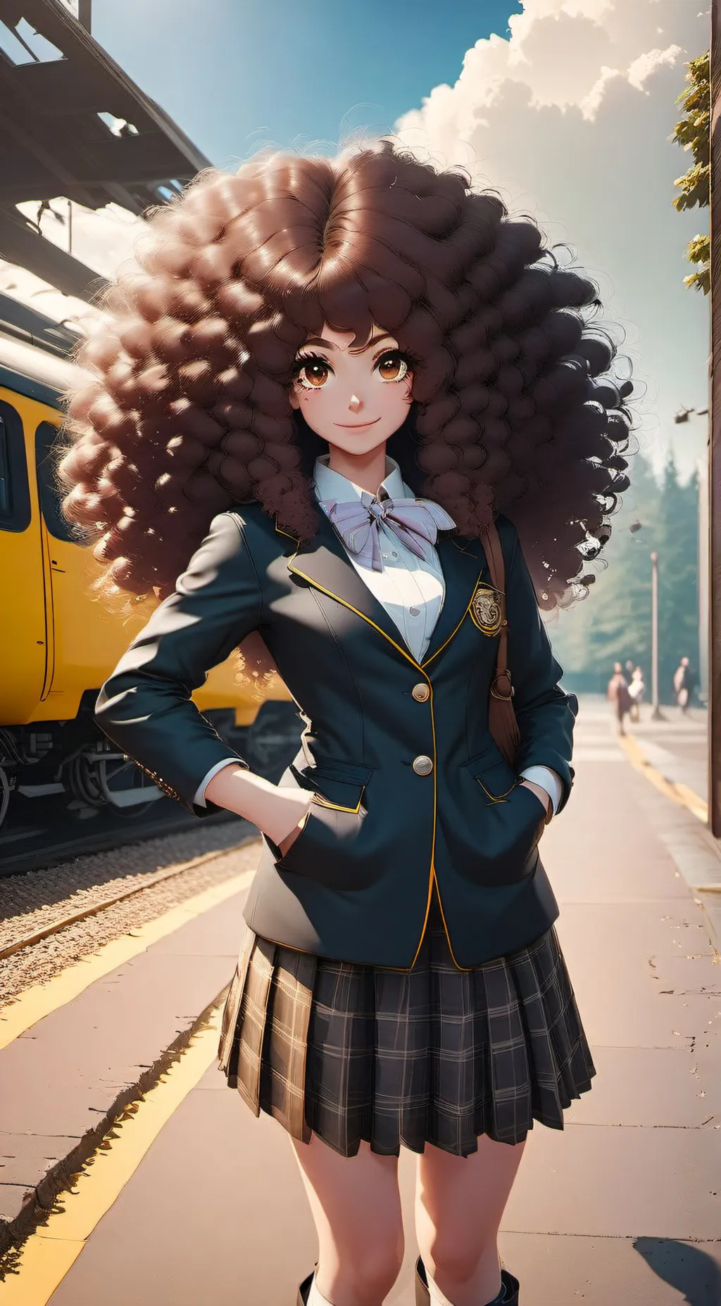 ai character: Maggie  background