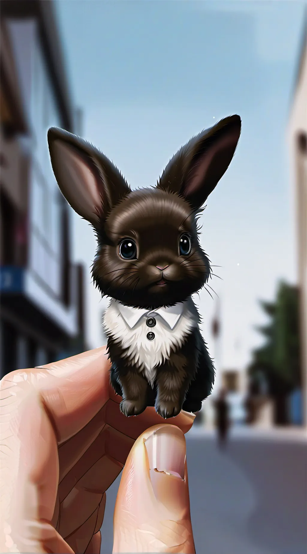 ai character: nameless bunny background