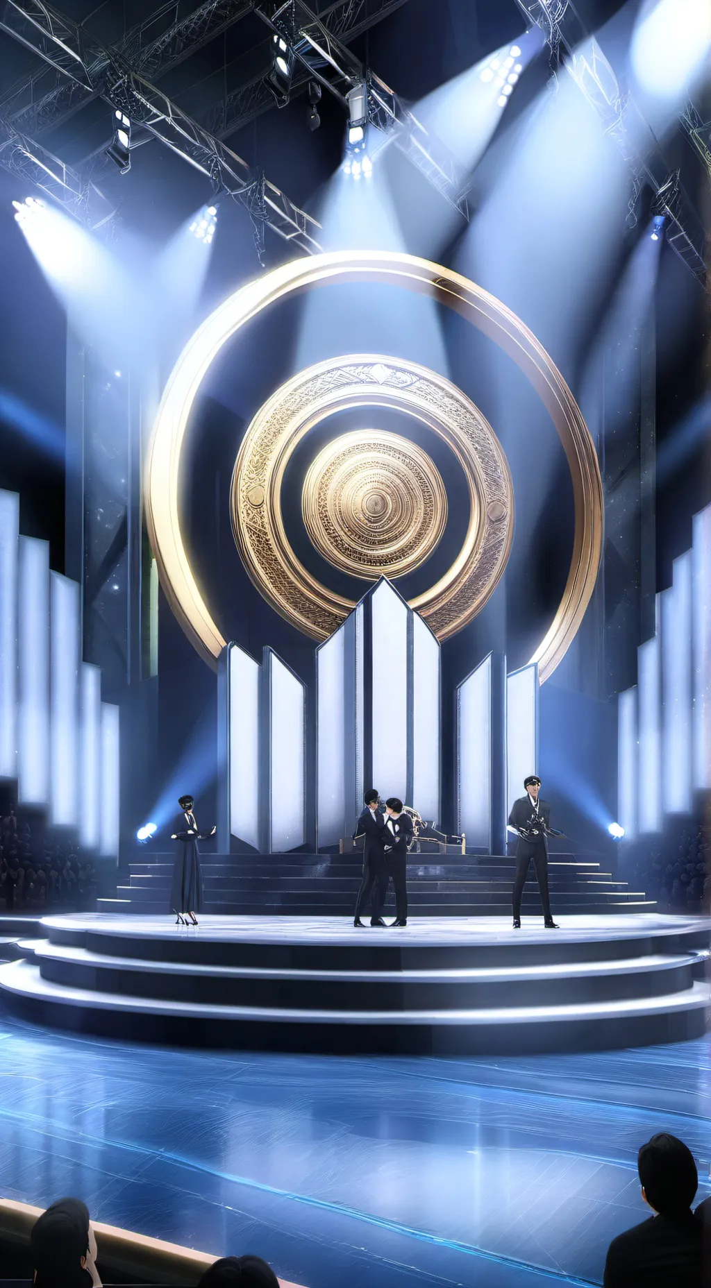 ai character: CRK concert background