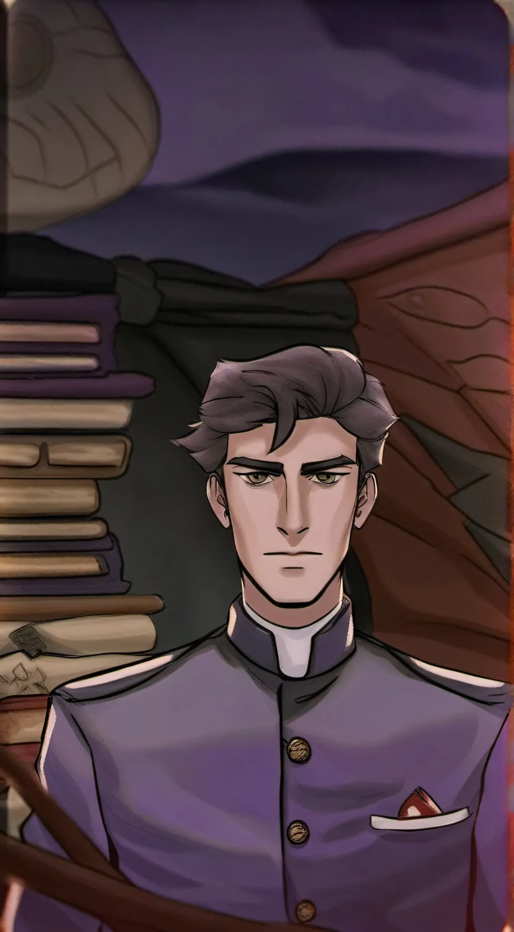 ai character: William Afton  background