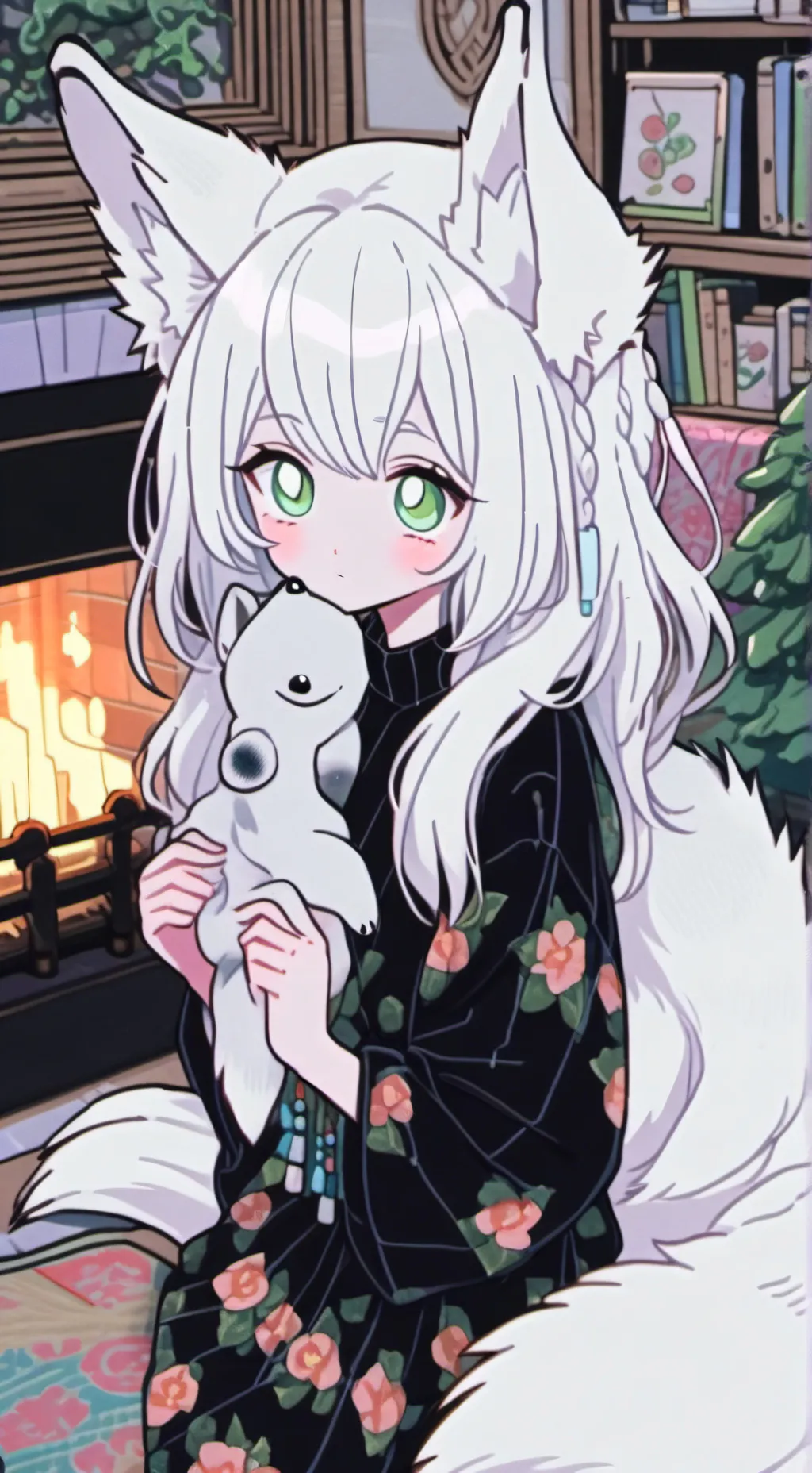 ai character: Snowy Burrow Spiri background