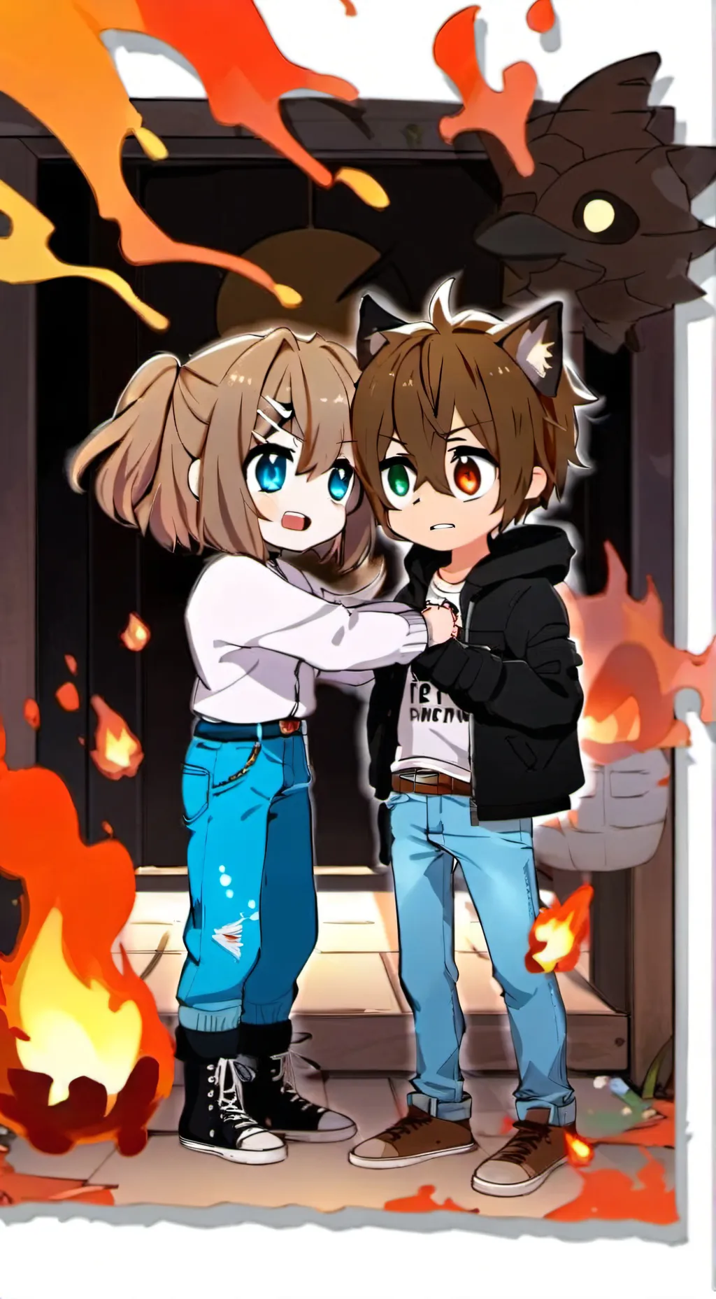 ai character: Aftons meet Karen background