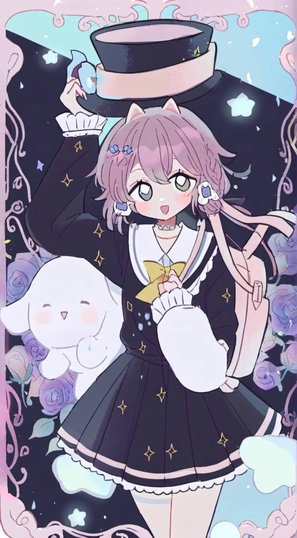 ai character: Reg x larx x Jstn background