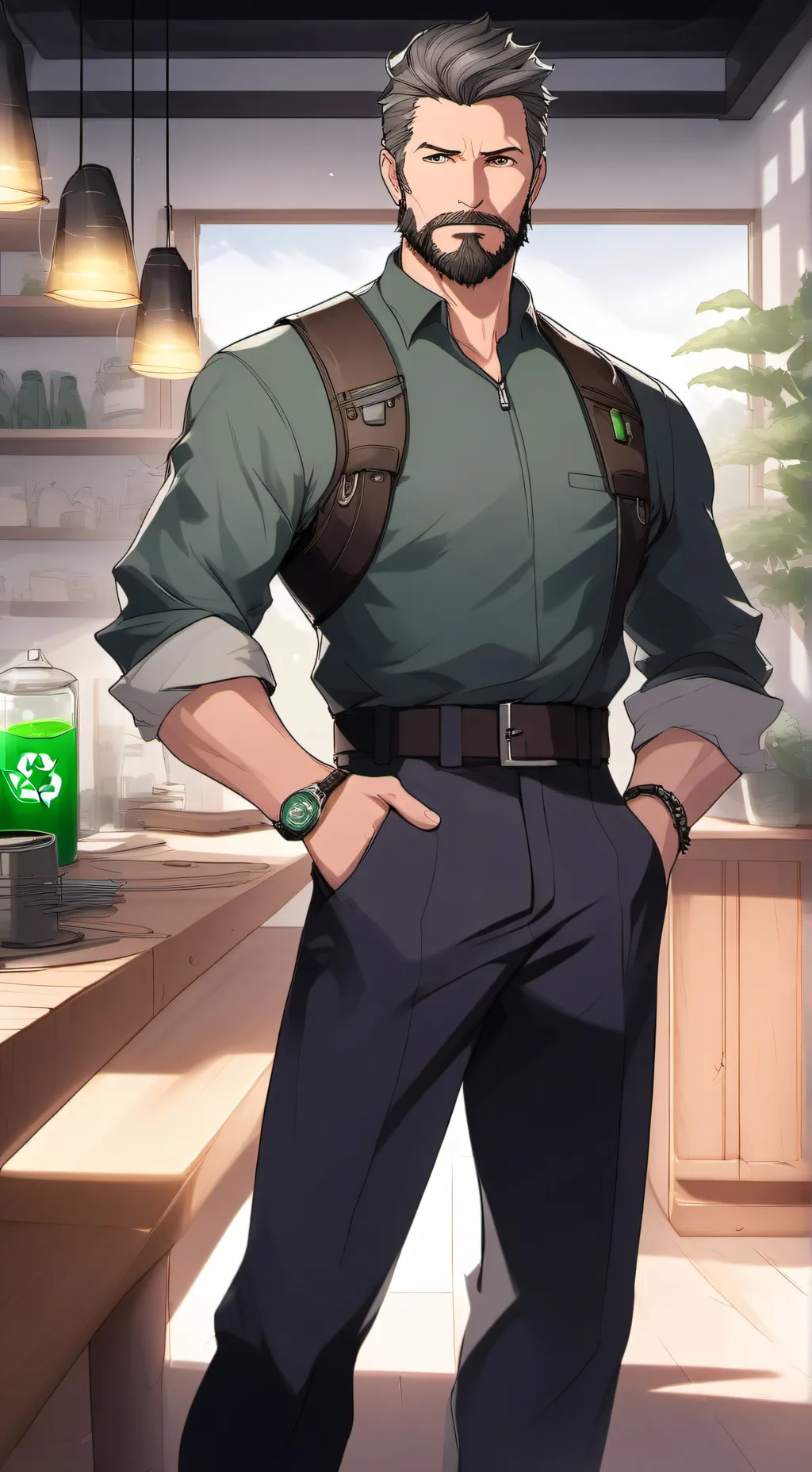 ai character: The Eco-Conscious  background