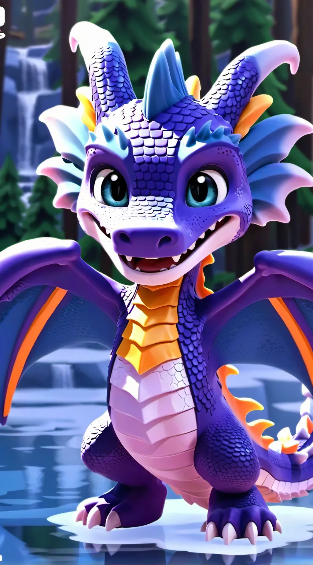 ai character: durple background