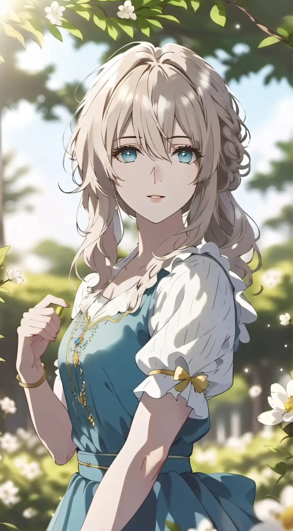 ai character: rose background