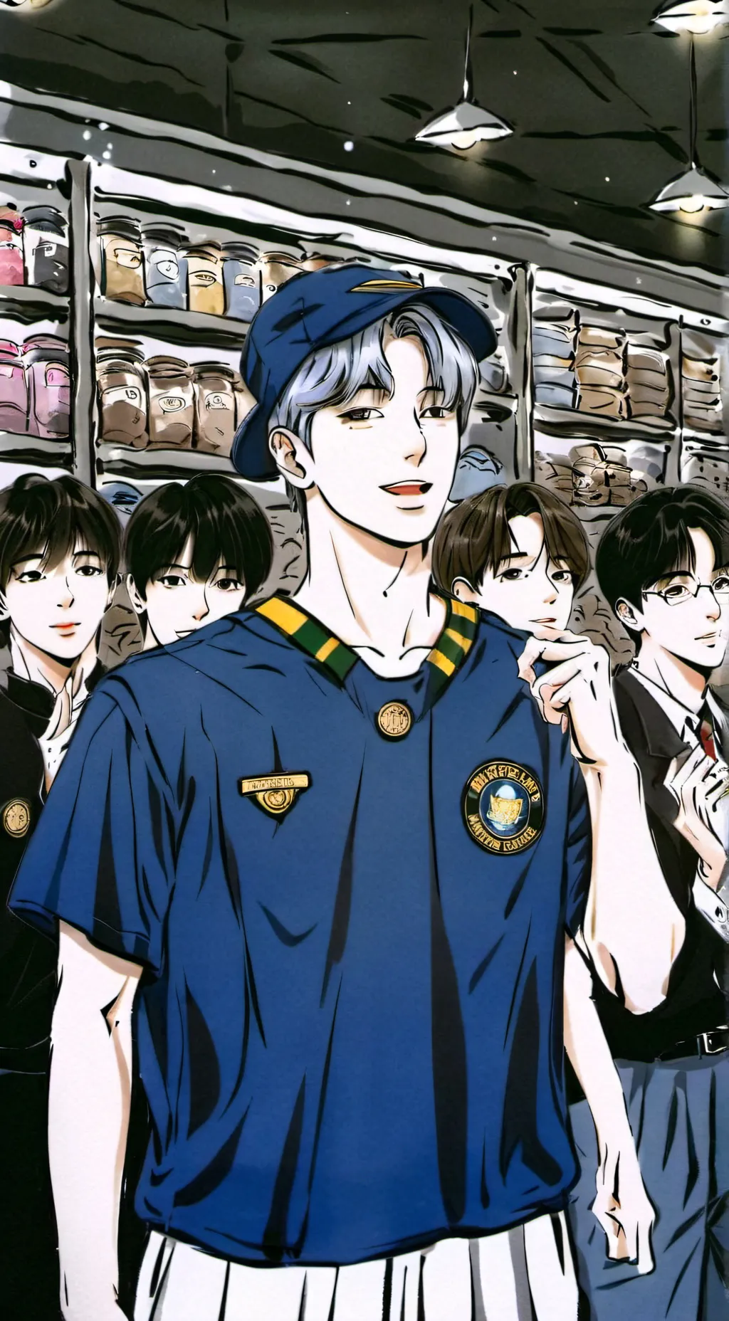 ai character: stray kids  background