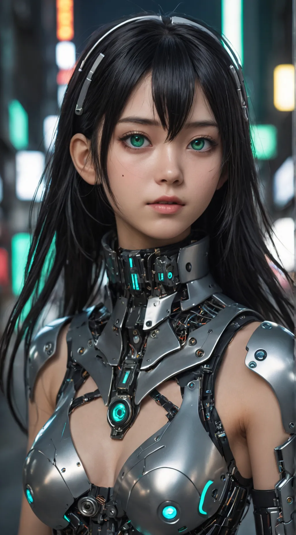 ai character: android asker background