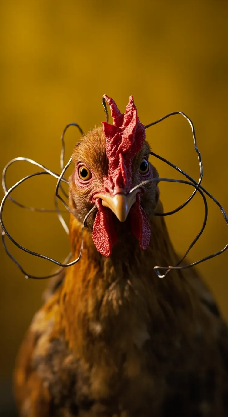 ai character: WITHERED CHICA  background