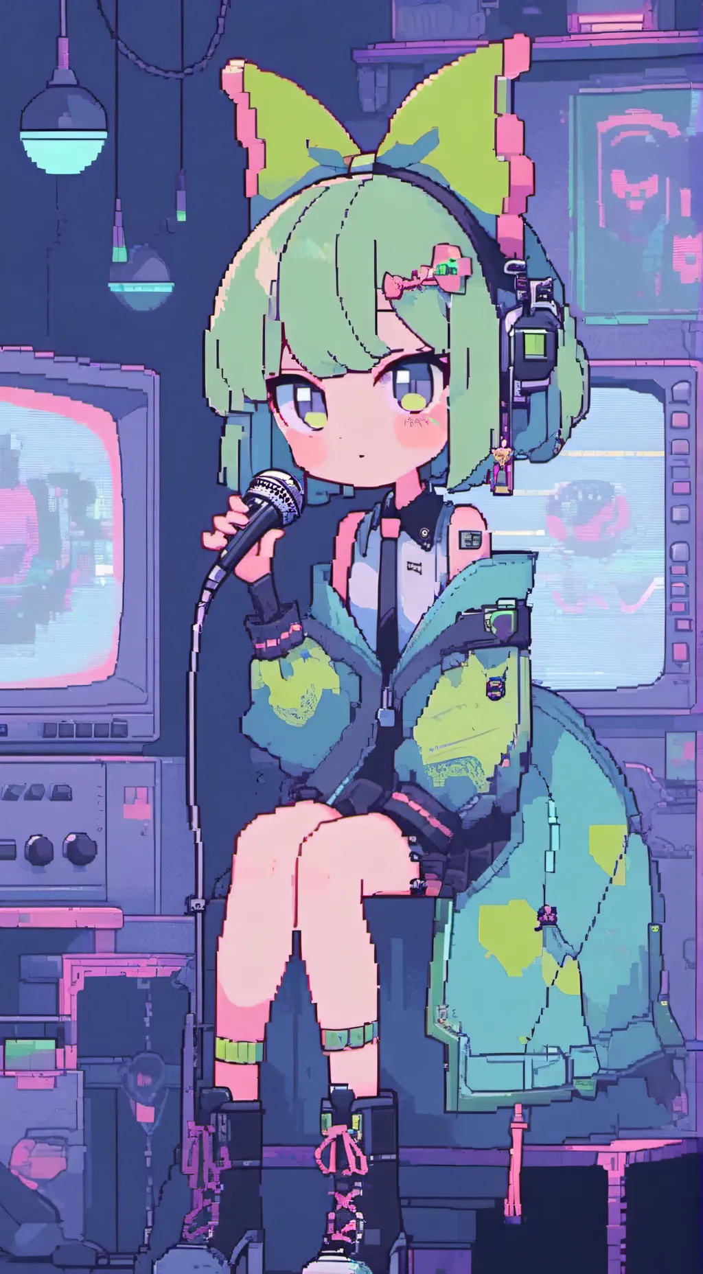 ai character: Vee background