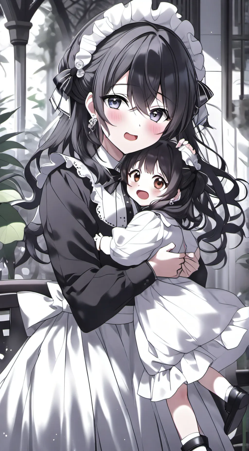 ai character: Aria and Samantha  background