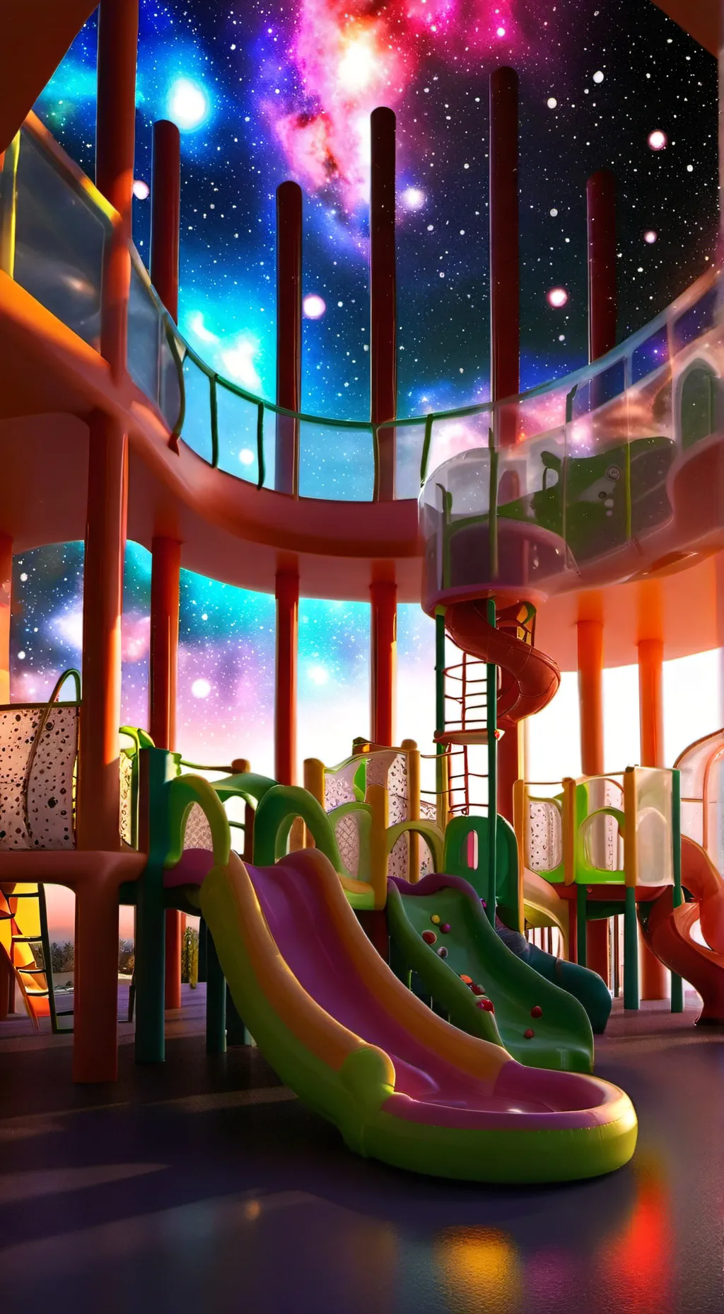 ai character: Moon (FNAF) background