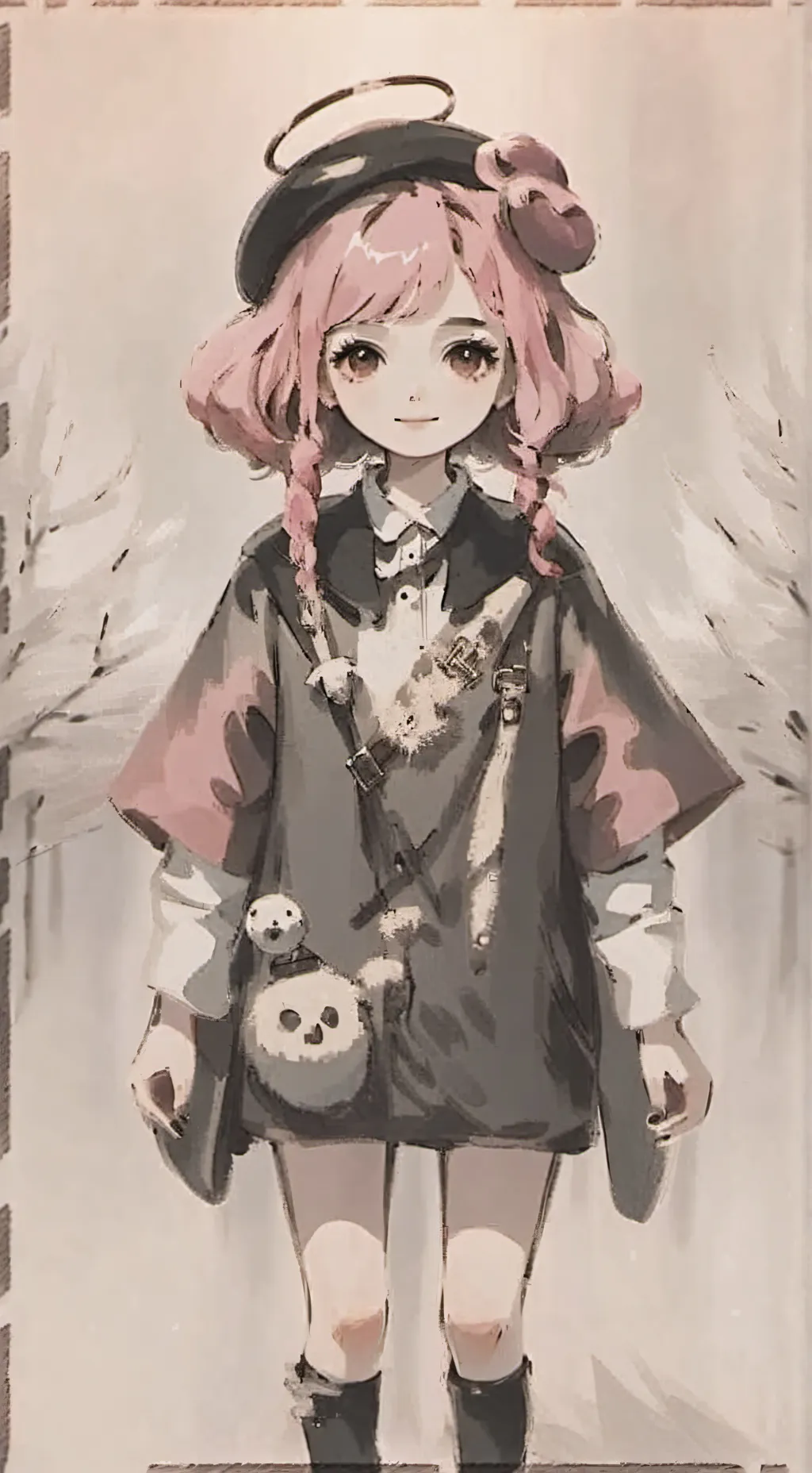 ai character: squid game night  background