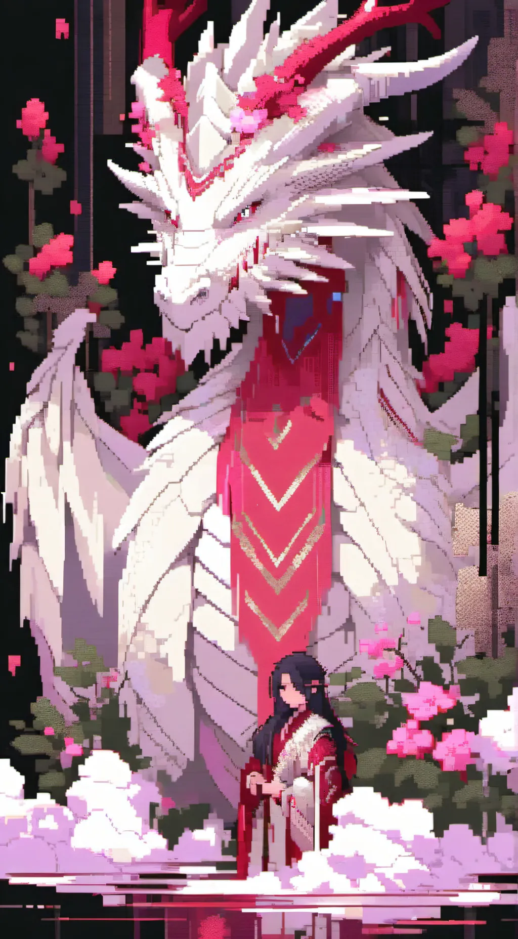 ai character: rose background