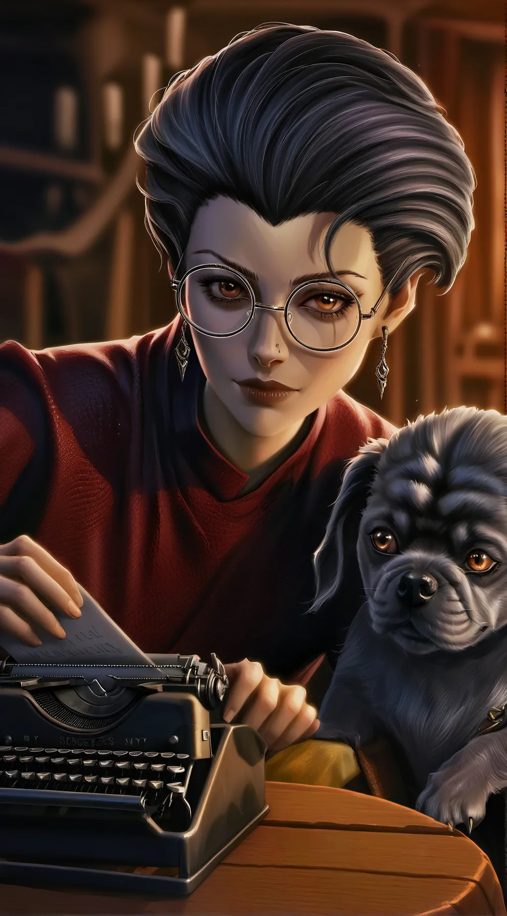 ai character: The Coffee Conundr background