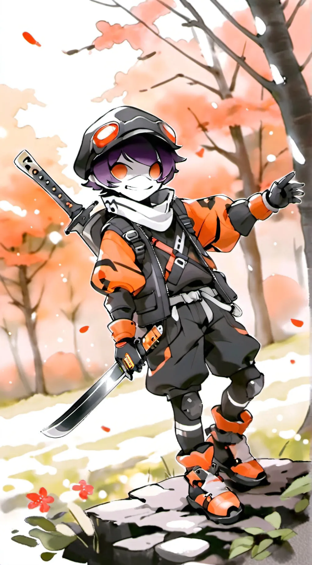 ai character: murder drones background