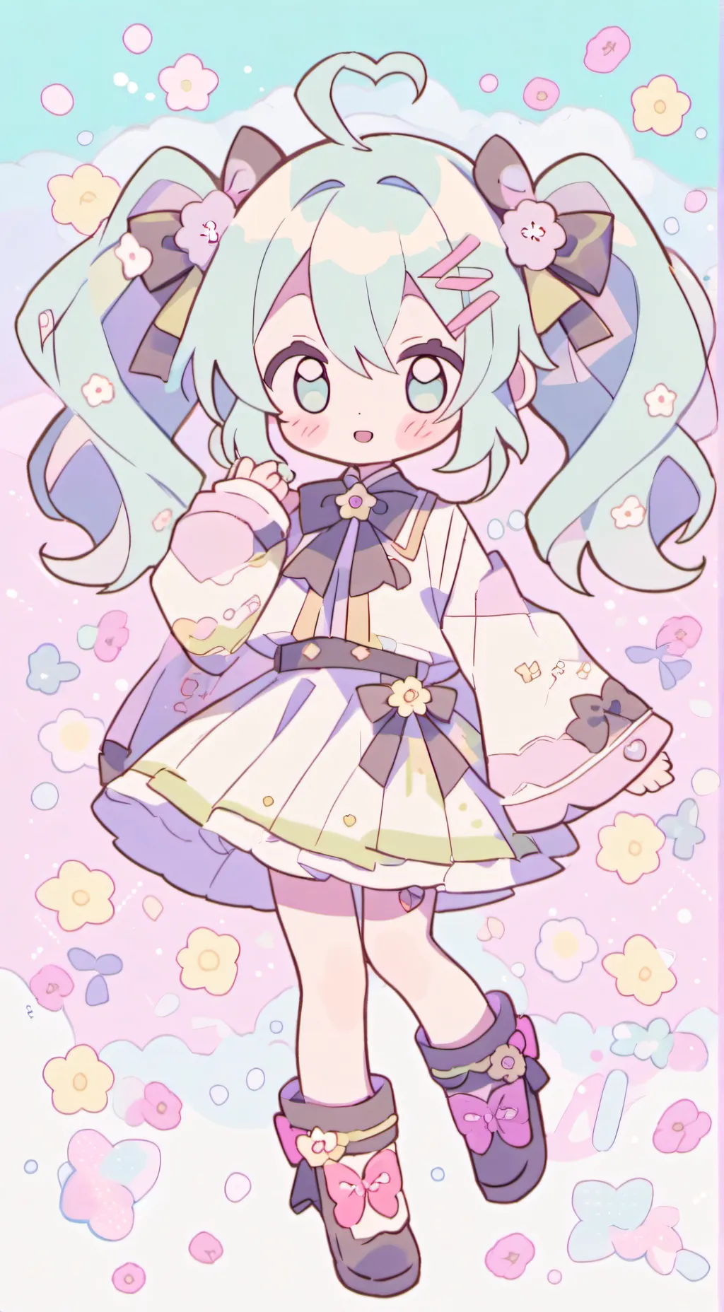 ai character: miku jr background